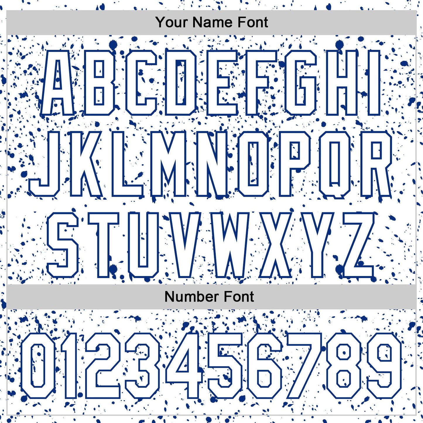 Custom White Royal 3D Pattern Design Abstract Splatter Ink Authentic Baseball Jersey view 5