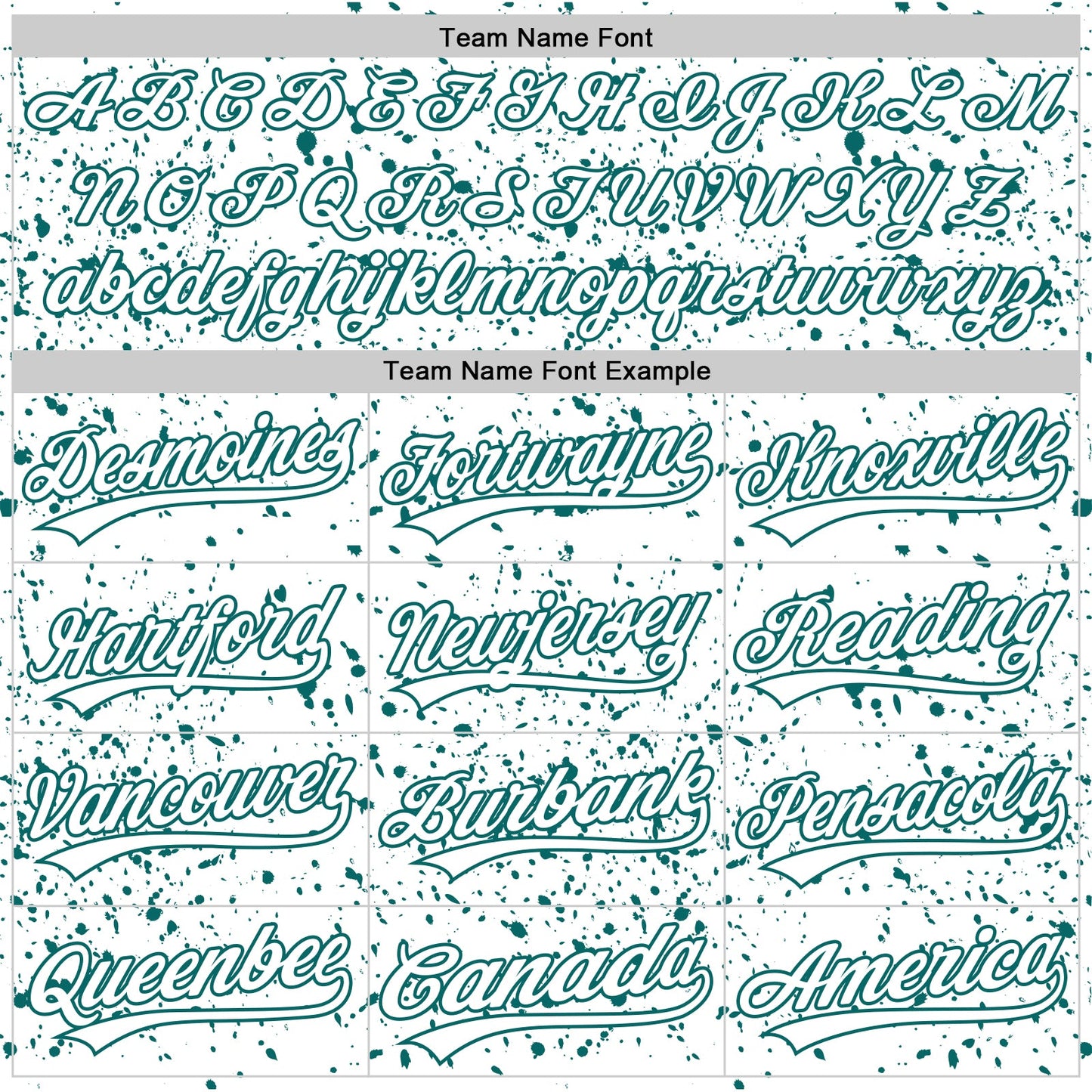 Custom White Teal 3D Pattern Design Abstract Splatter Ink Authentic Baseball Jersey view 4