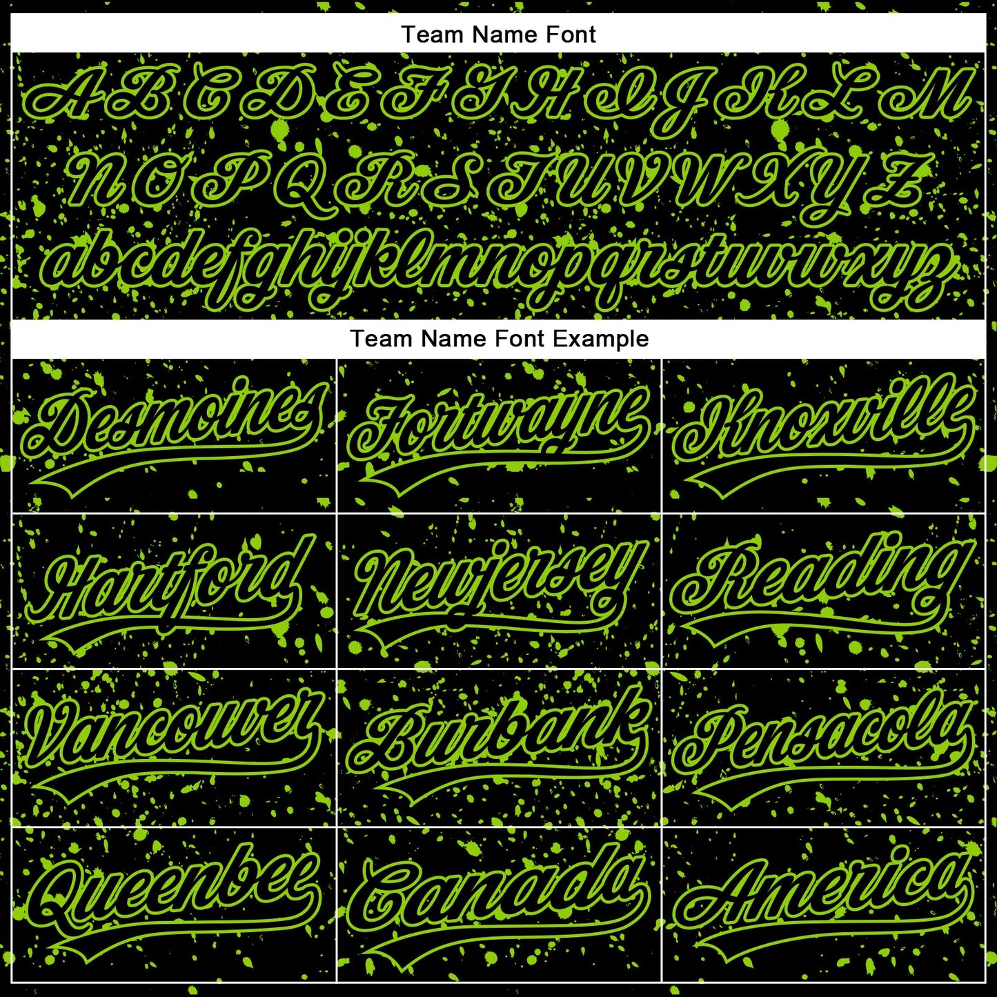 Custom Black Neon Green 3D Pattern Design Abstract Splatter Ink Authentic Baseball Jersey view 4