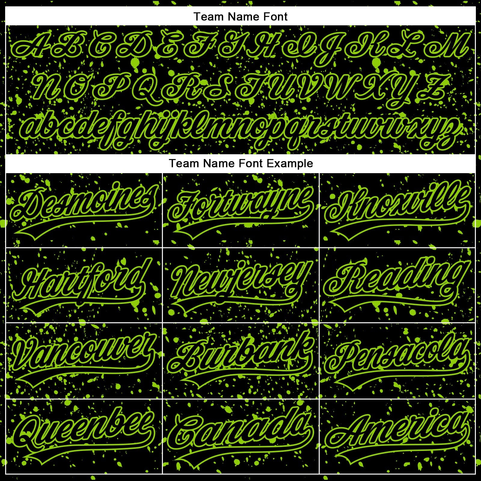 Custom Black Neon Green 3D Pattern Design Abstract Splatter Ink Authentic Baseball Jersey view 4