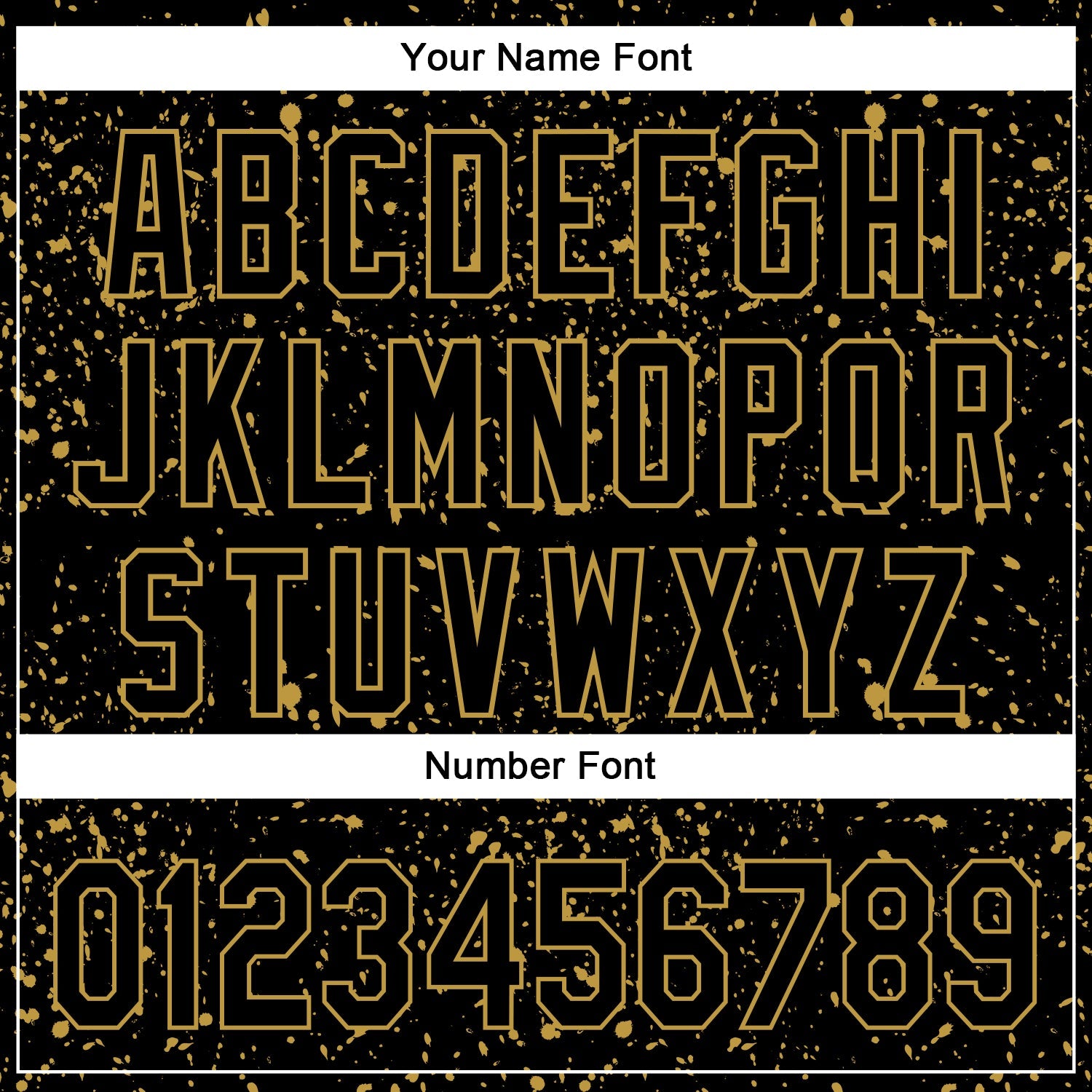 Custom Black Old Gold 3D Pattern Design Abstract Splatter Ink Authentic Baseball Jersey view 5