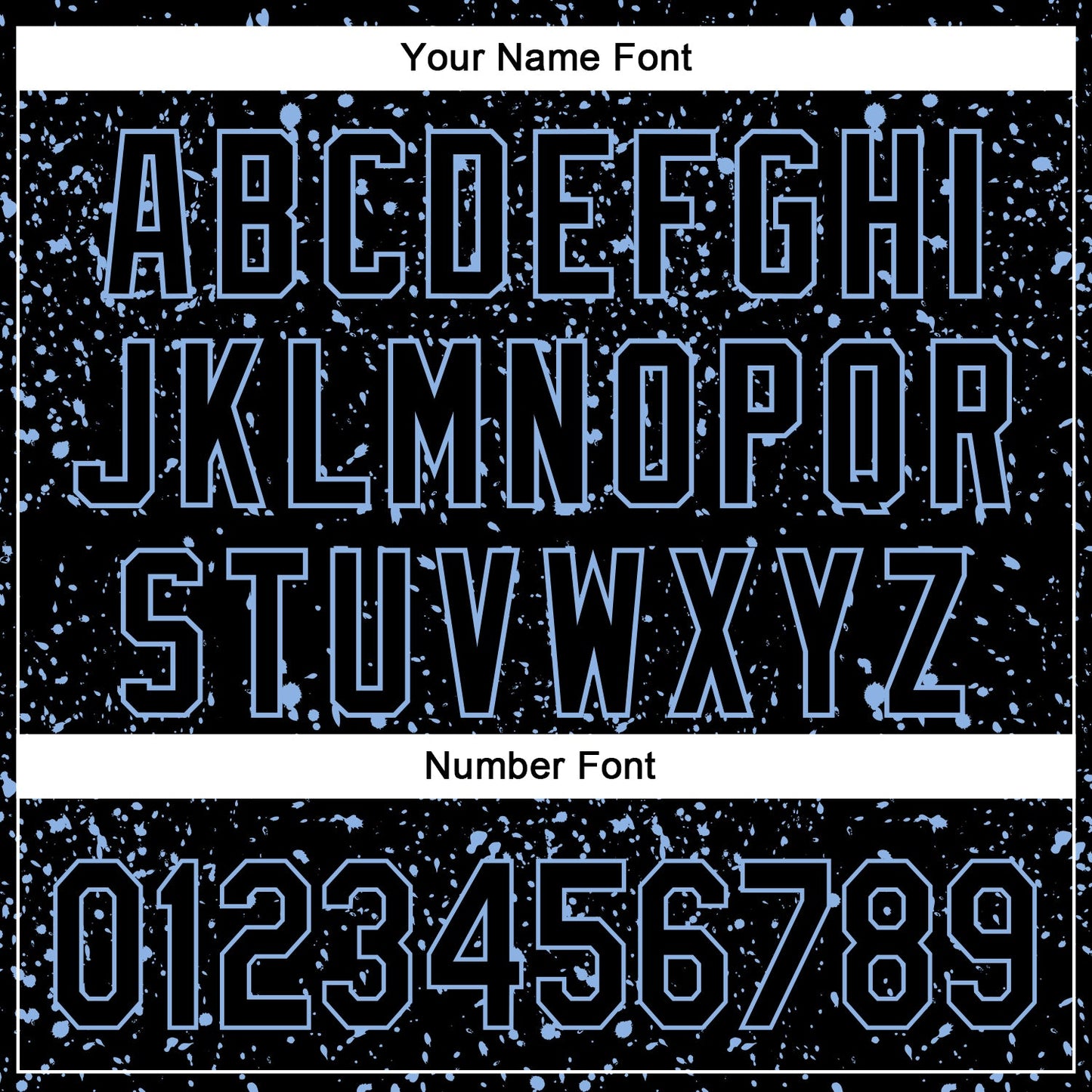 Custom Black Light Blue 3D Pattern Design Abstract Splatter Ink Authentic Baseball Jersey view 5