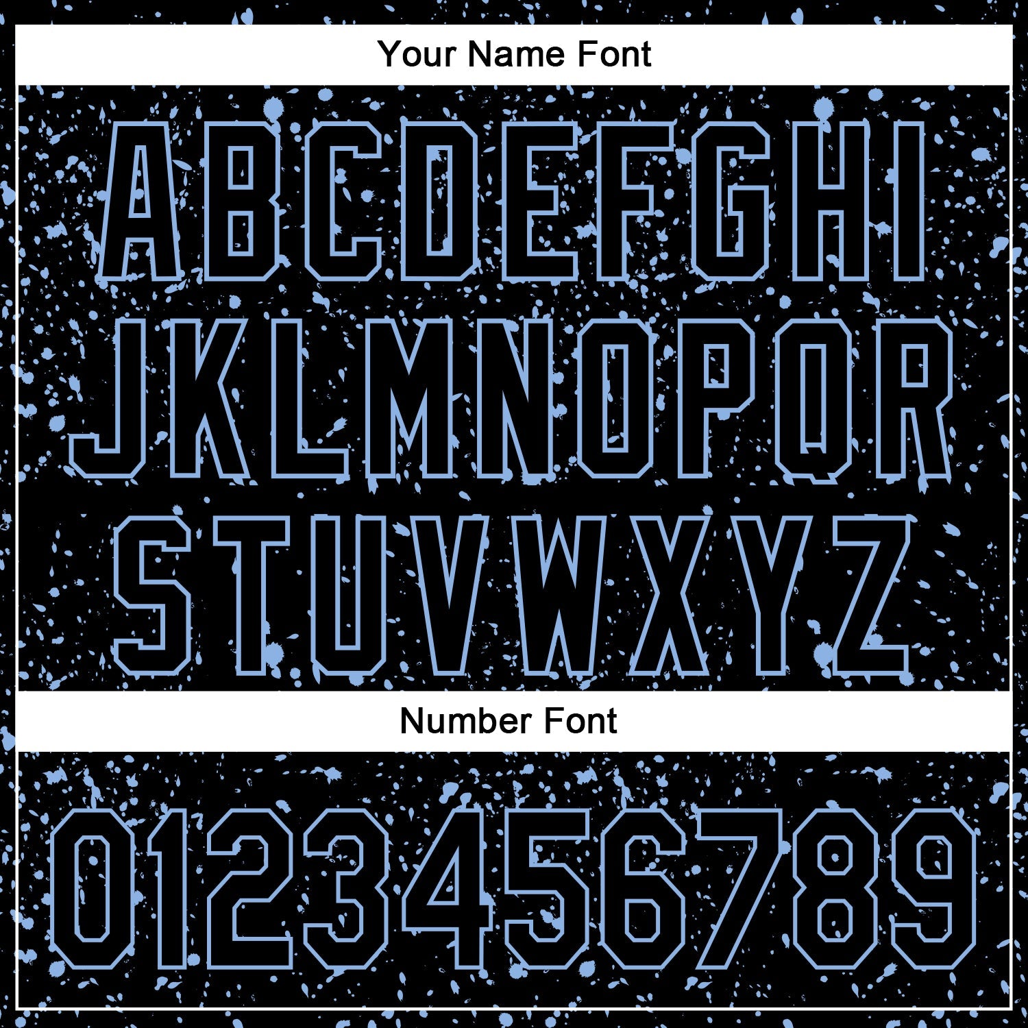 Custom Black Light Blue 3D Pattern Design Abstract Splatter Ink Authentic Baseball Jersey view 5