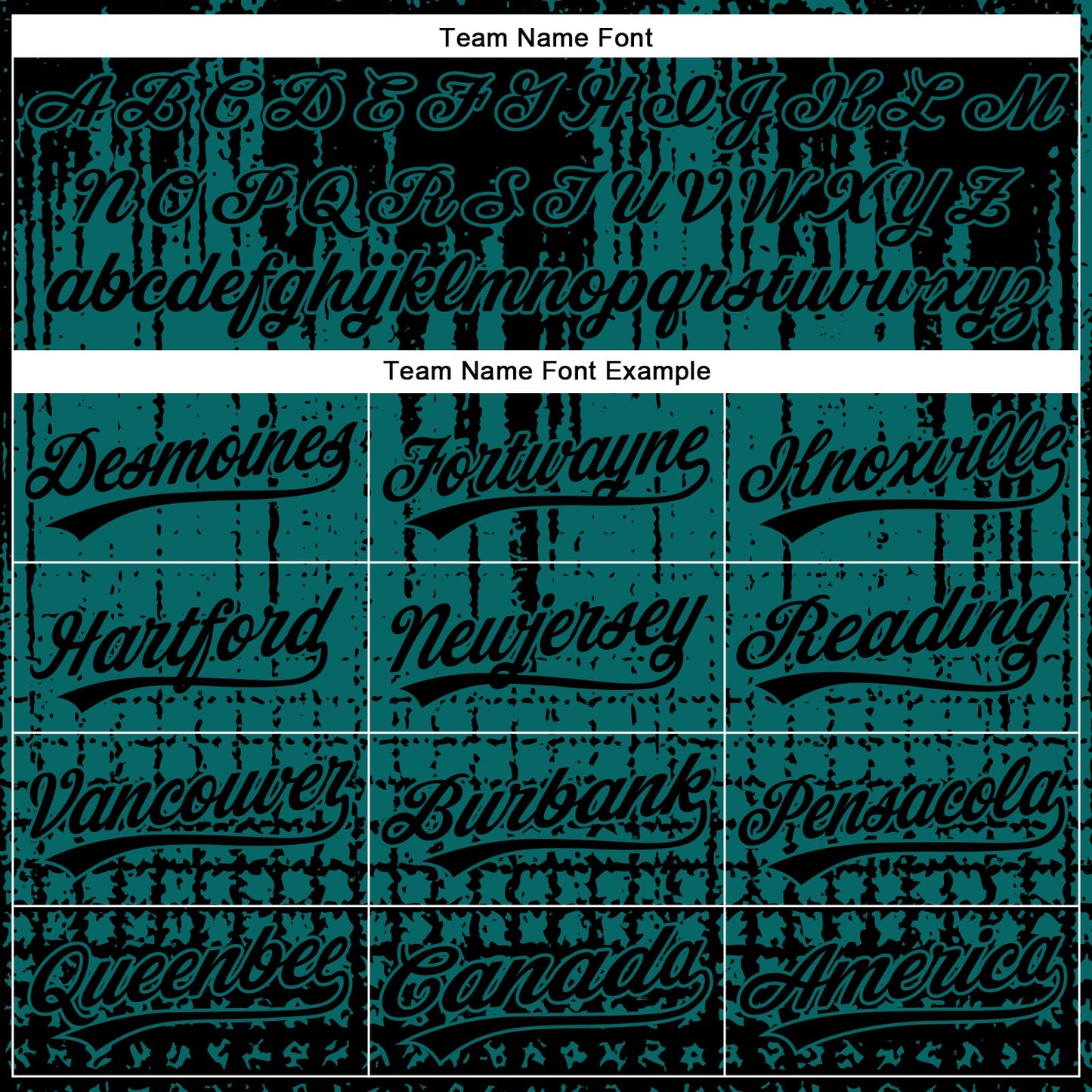 Custom Teal Black 3D Pattern Design Abstract Shape Authentic Baseball Jersey view 4