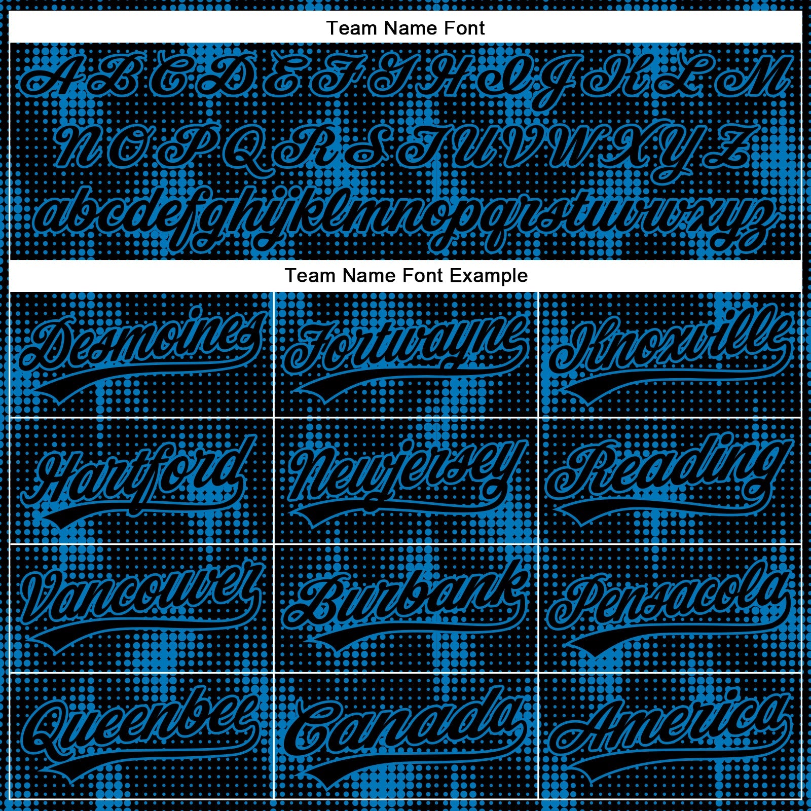 Custom Black Blue 3D Pattern Design Halftone Dots Authentic Baseball Jersey view 4