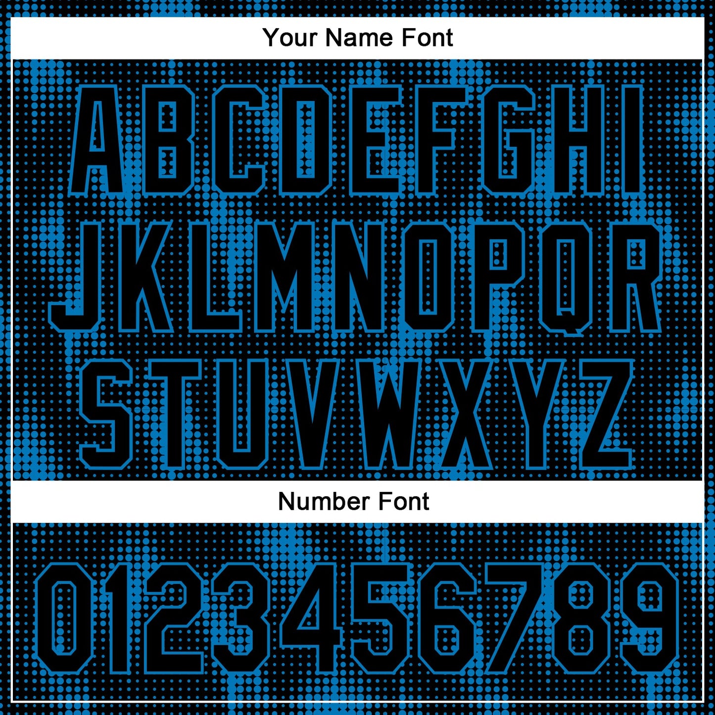 Custom Black Blue 3D Pattern Design Halftone Dots Authentic Baseball Jersey view 5