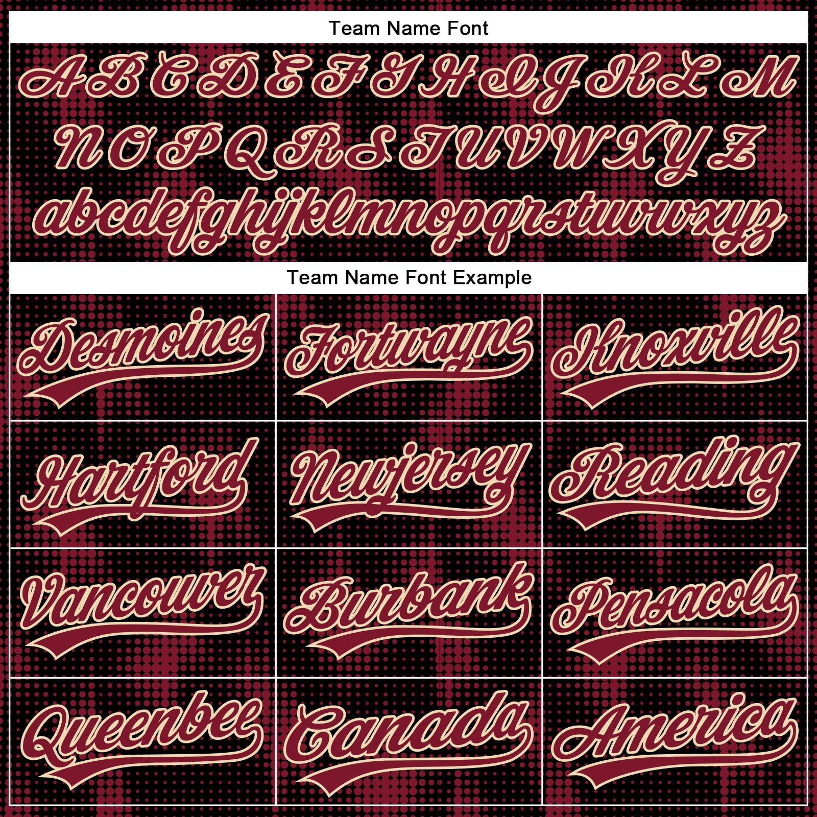 Custom Black Crimson-Cream 3D Pattern Design Halftone Dots Authentic Baseball Jersey view 4