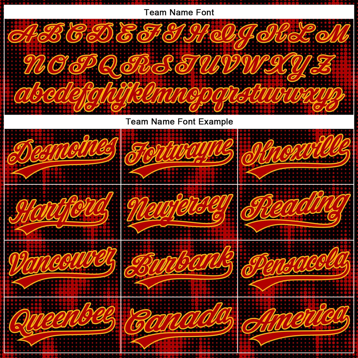 Custom Black Red-Gold 3D Pattern Design Halftone Dots Authentic Baseball Jersey view 4