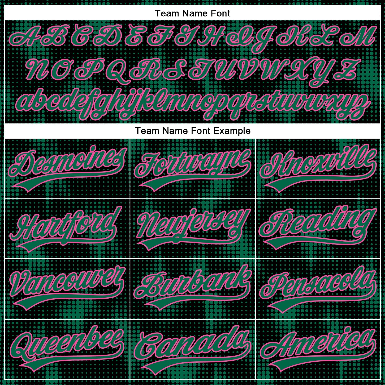 Custom Black Kelly Green-Pink 3D Pattern Design Halftone Dots Authentic Baseball Jersey view 4