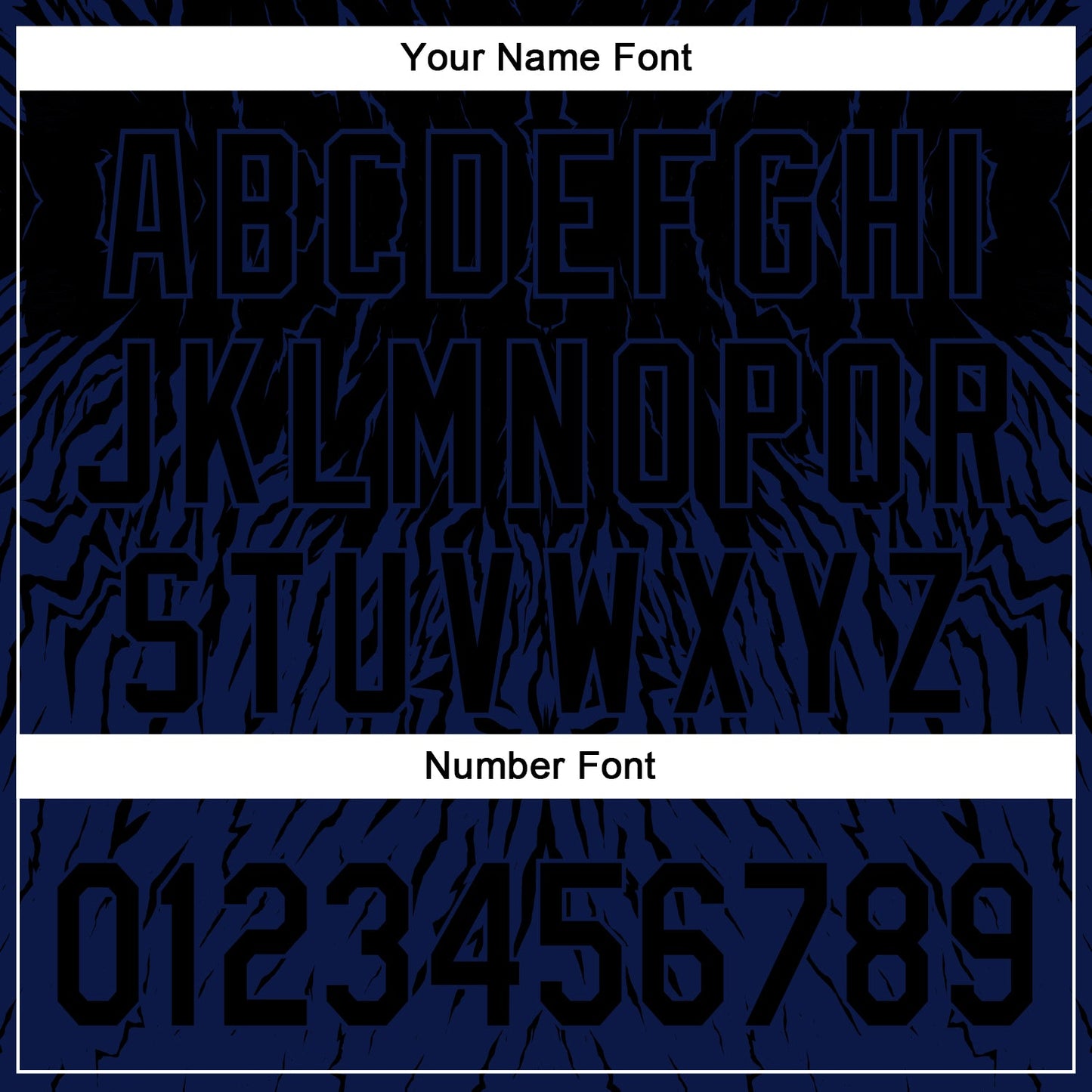 Custom Black Navy 3D Pattern Design Abstract Wave Authentic Baseball Jersey view 5