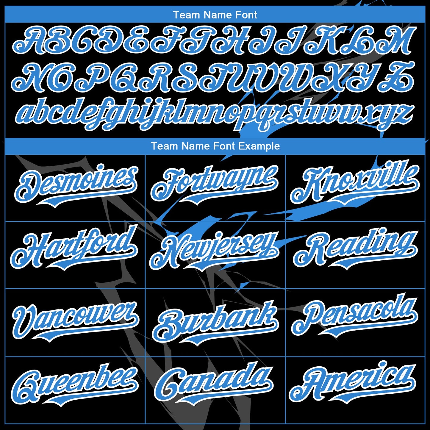 Custom Black Electric Blue-White 3D Pattern Design Lightning Authentic Baseball Jersey view 4