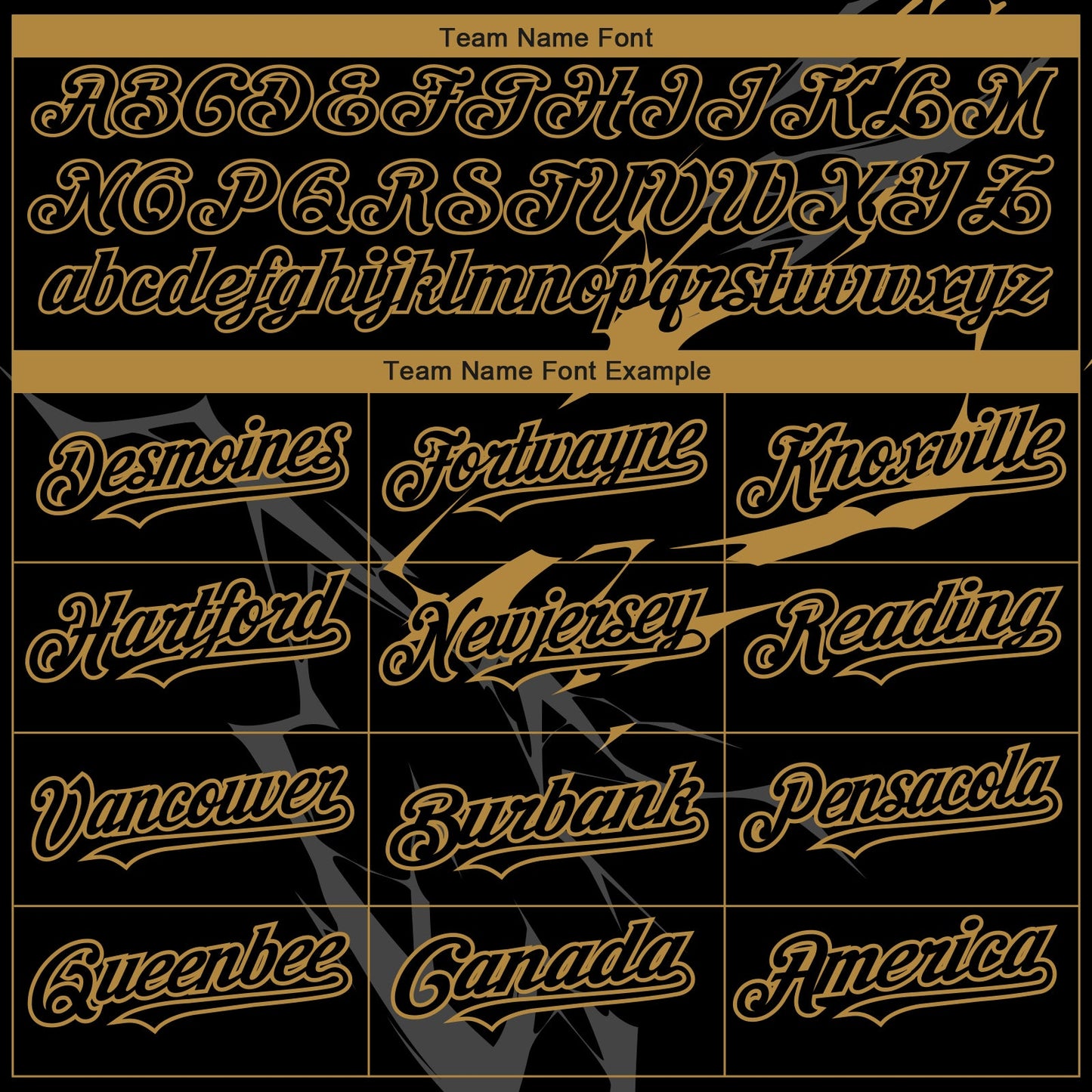 Custom Black Old Gold 3D Pattern Design Lightning Authentic Baseball Jersey view 4