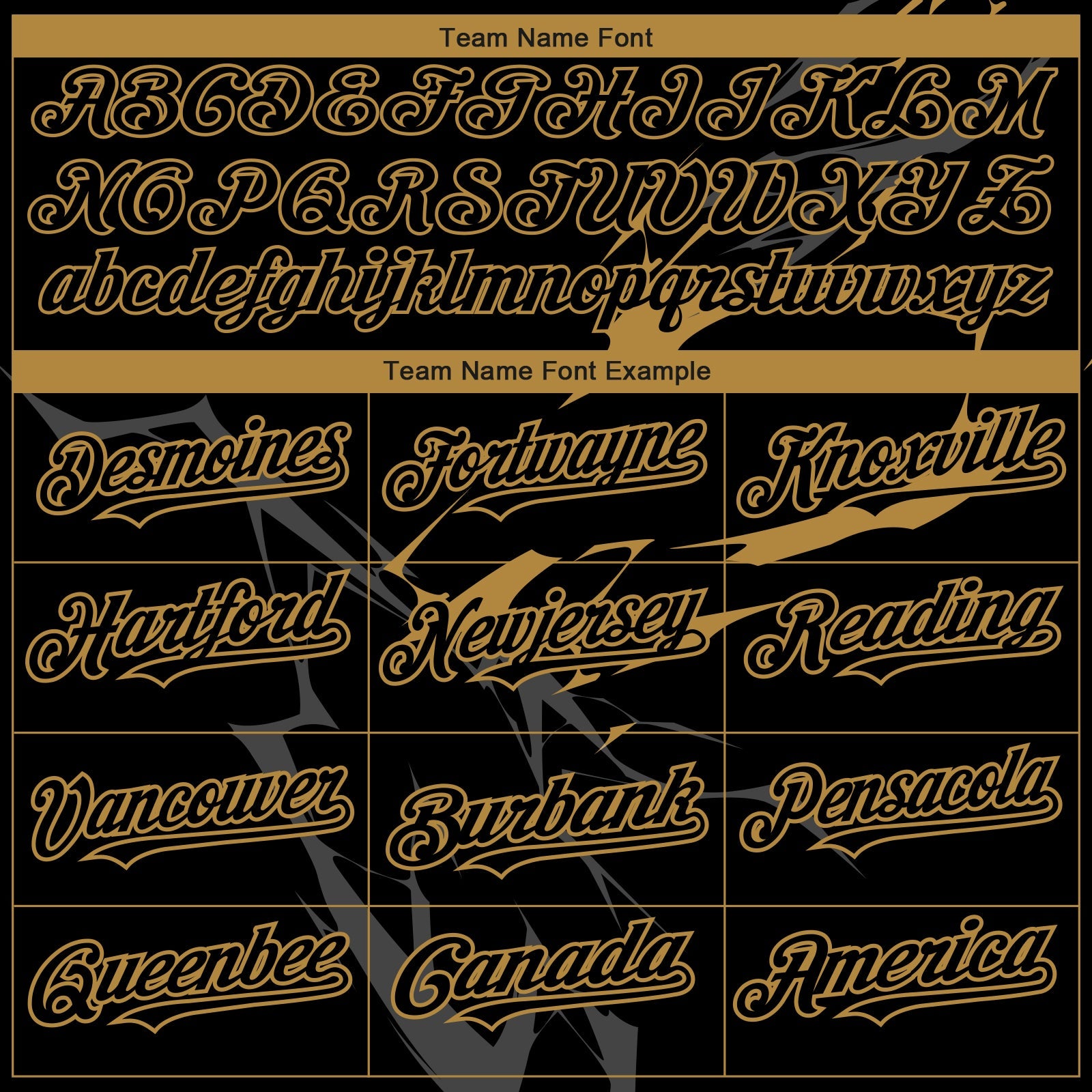 Custom Black Old Gold 3D Pattern Design Lightning Authentic Baseball Jersey view 4
