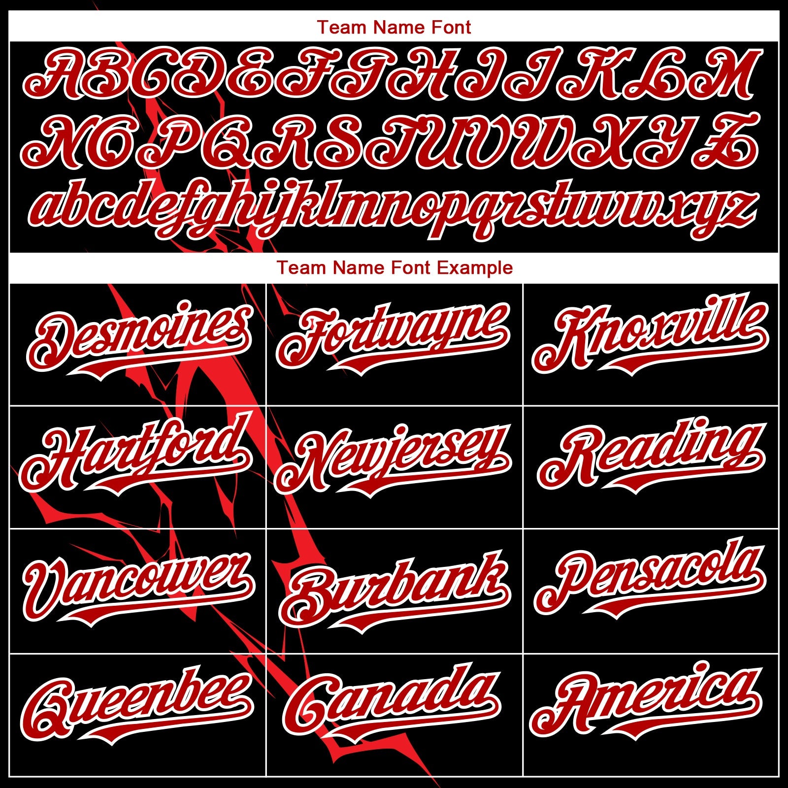 Custom Black Red-White 3D Pattern Design Lightning Authentic Baseball Jersey view 4