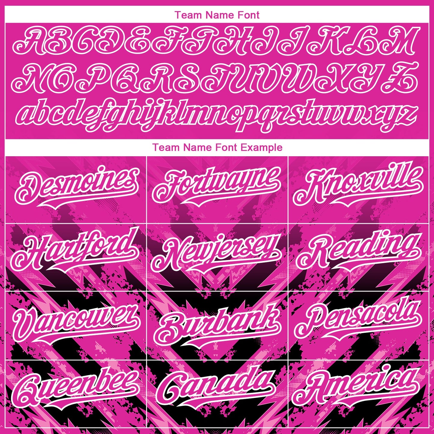 Custom Deep Pink Black-White 3D Pattern Design Abstract Arrow Authentic Baseball Jersey view 4