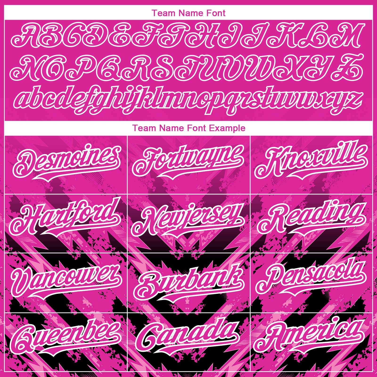 Custom Deep Pink Black-White 3D Pattern Design Abstract Arrow Authentic Baseball Jersey view 4