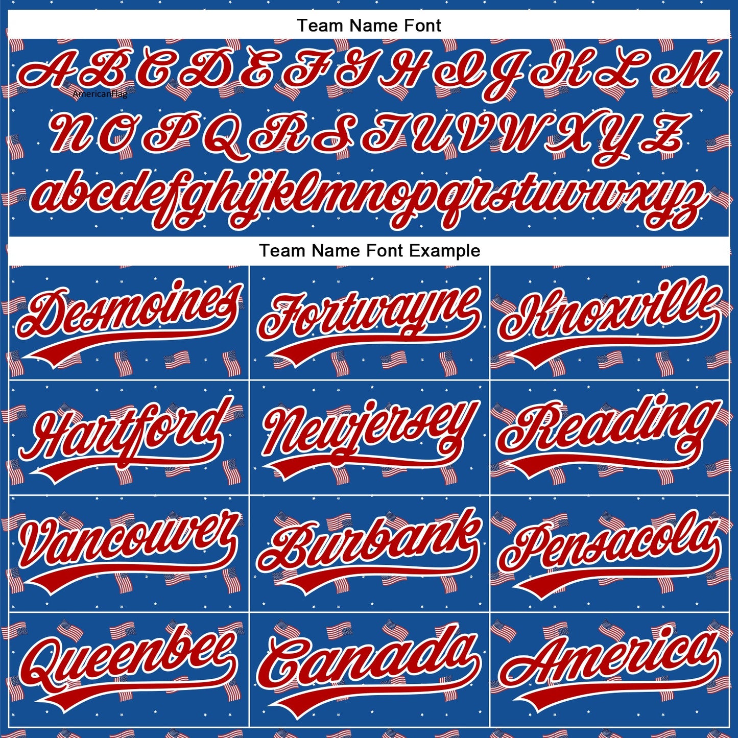 Custom Thunder Blue Red-White 3D American Flag Authentic Baseball Jersey view 4