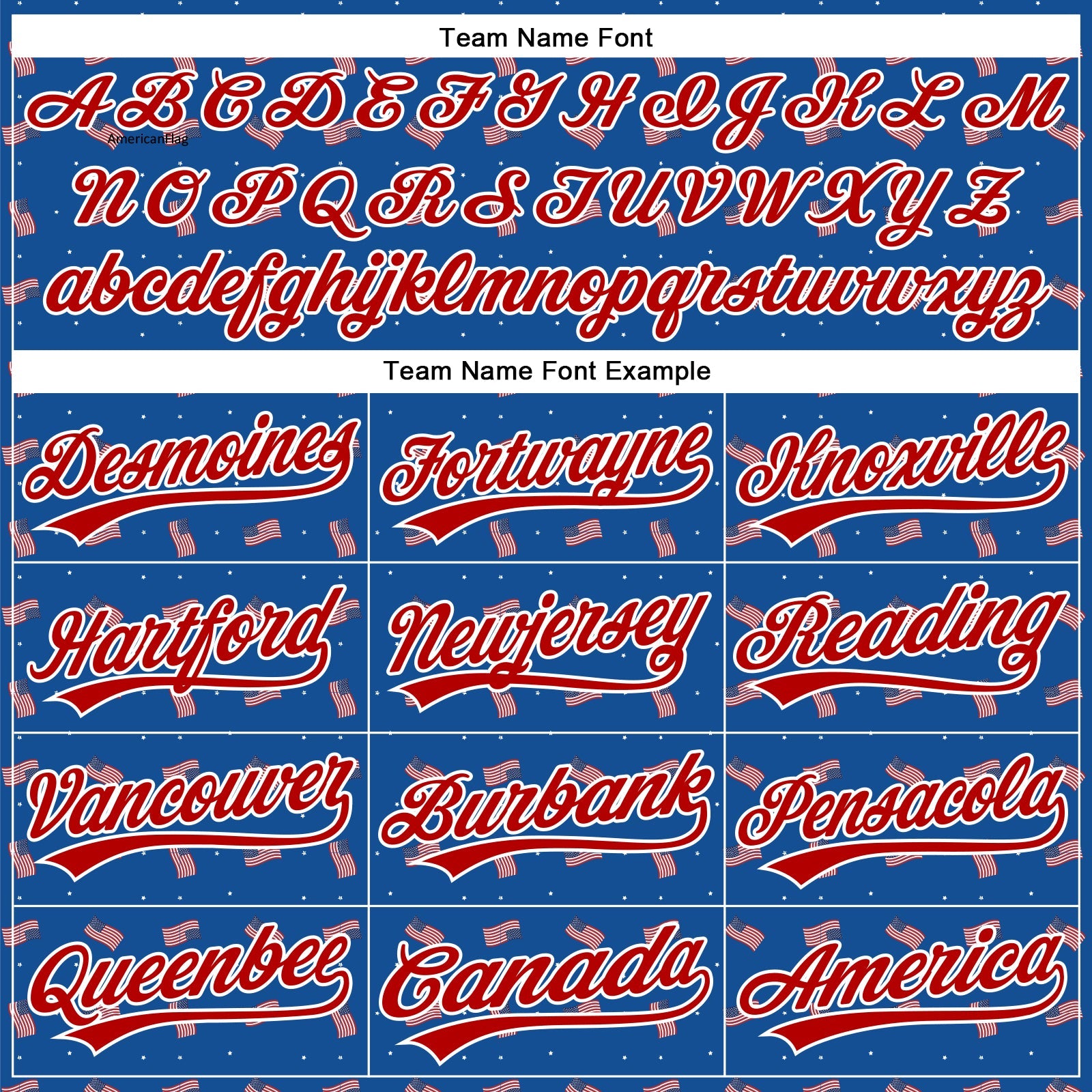 Custom Thunder Blue Red-White 3D American Flag Authentic Baseball Jersey view 4
