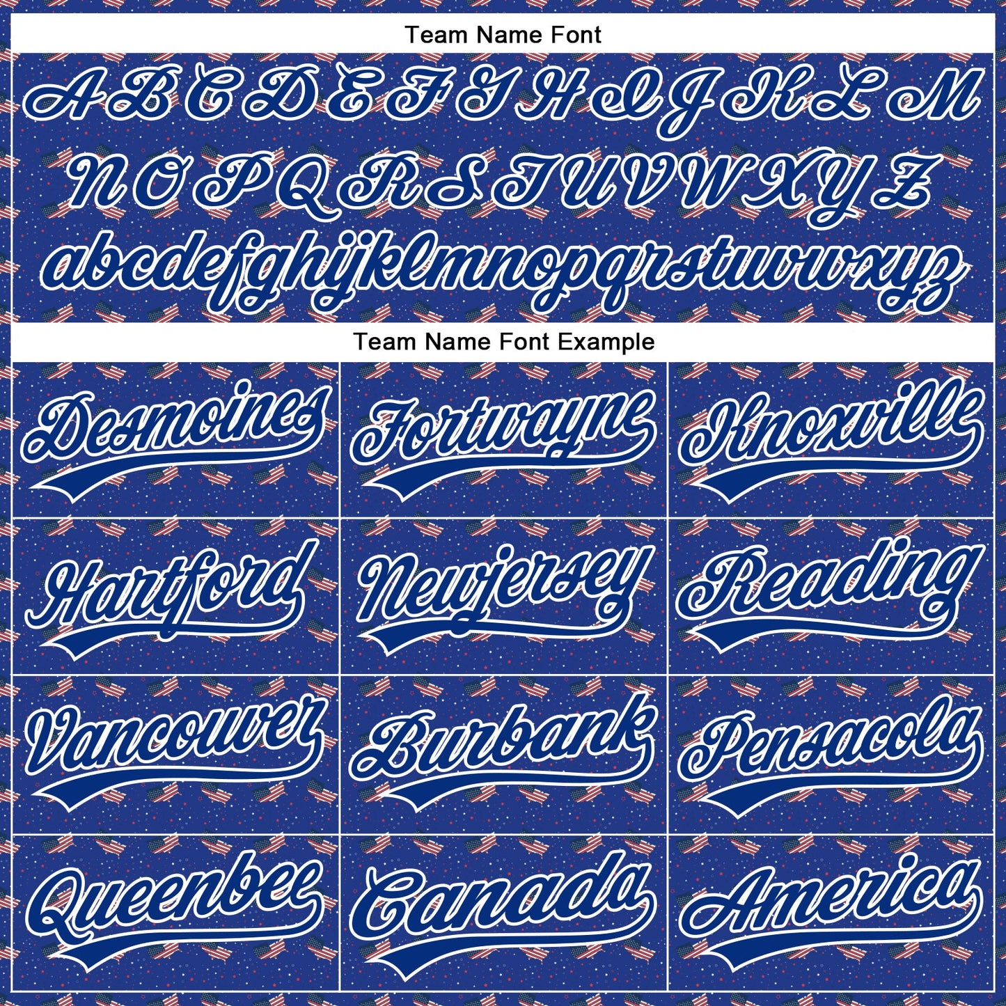 Custom Thunder Blue Red-Royal 3D American Flag Authentic Baseball Jersey view 4