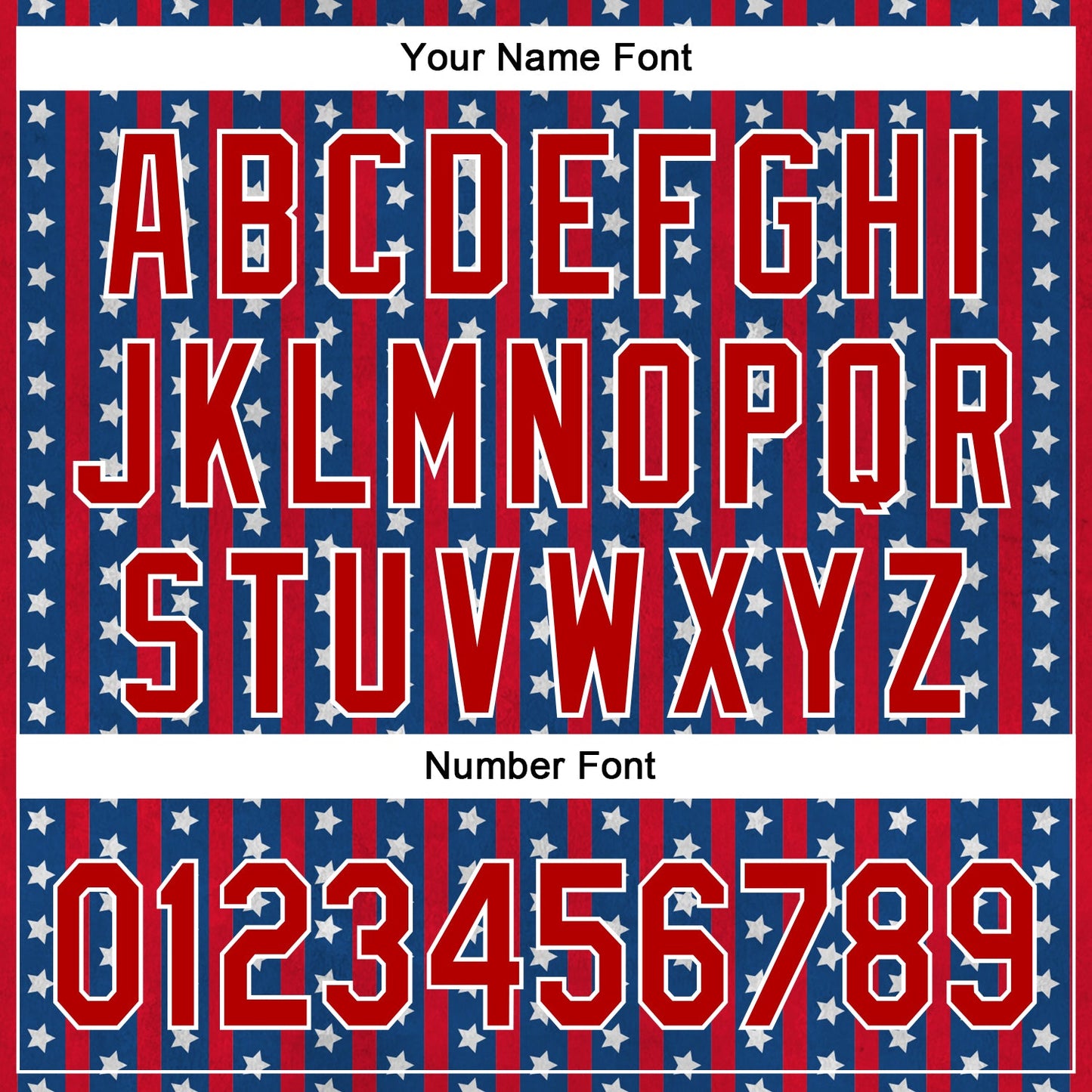 Custom Royal Red-White 3D American Flag Stars Authentic Baseball Jersey view 5