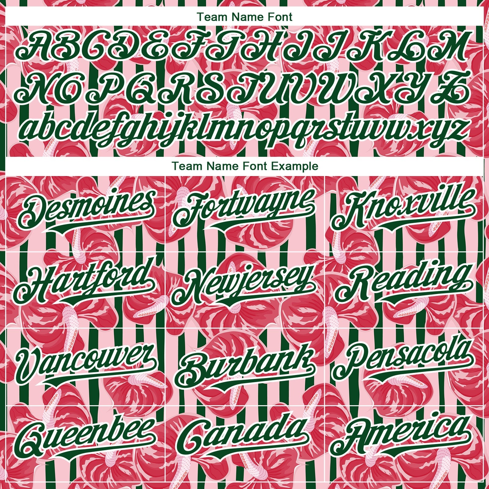 Custom Medium Pink Green-White 3D Pattern Design Tropical Anthurium Flower Authentic Baseball Jersey view 4