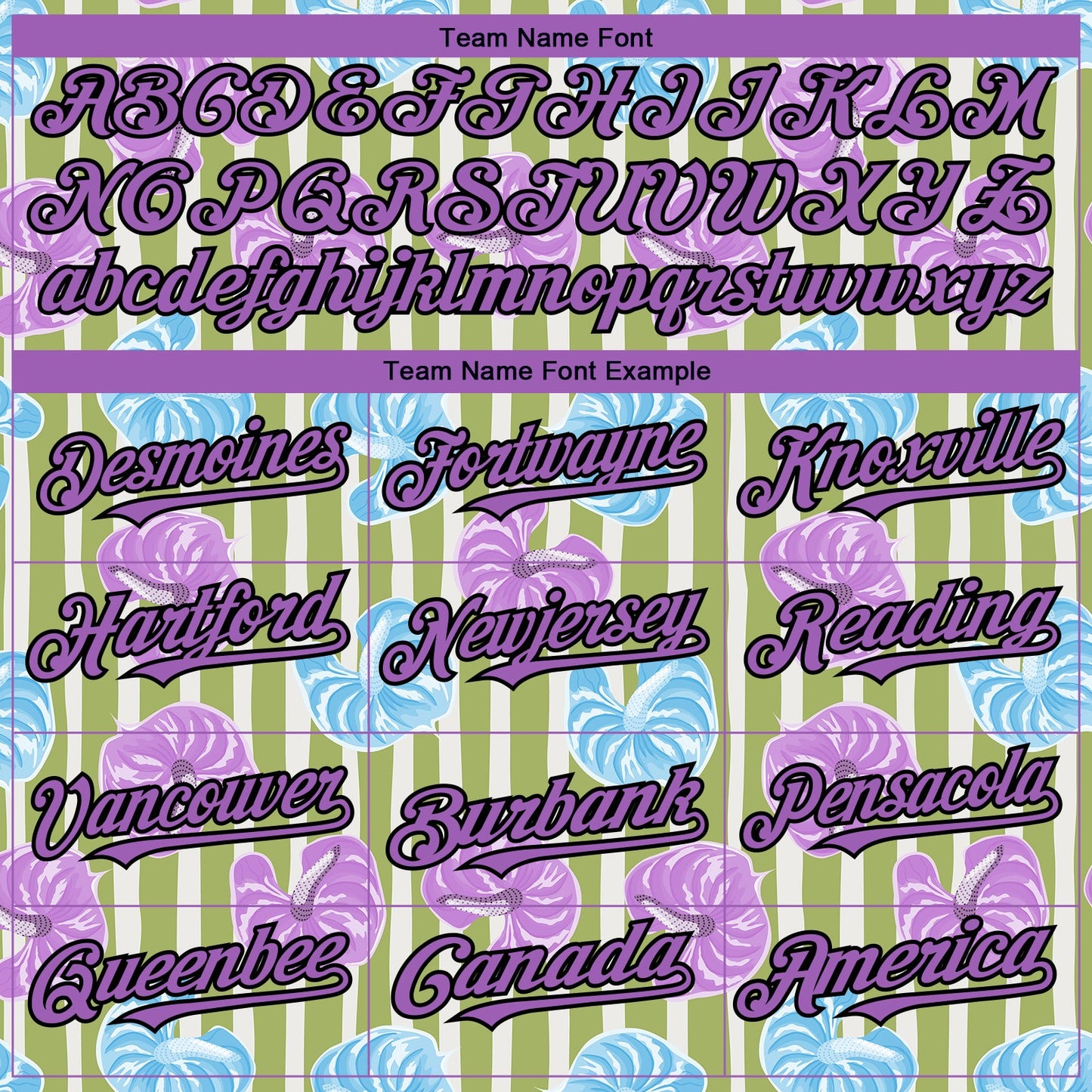 Custom Olive Medium Purple-Black 3D Pattern Design Tropical Anthurium Flower Authentic Baseball Jersey view 4