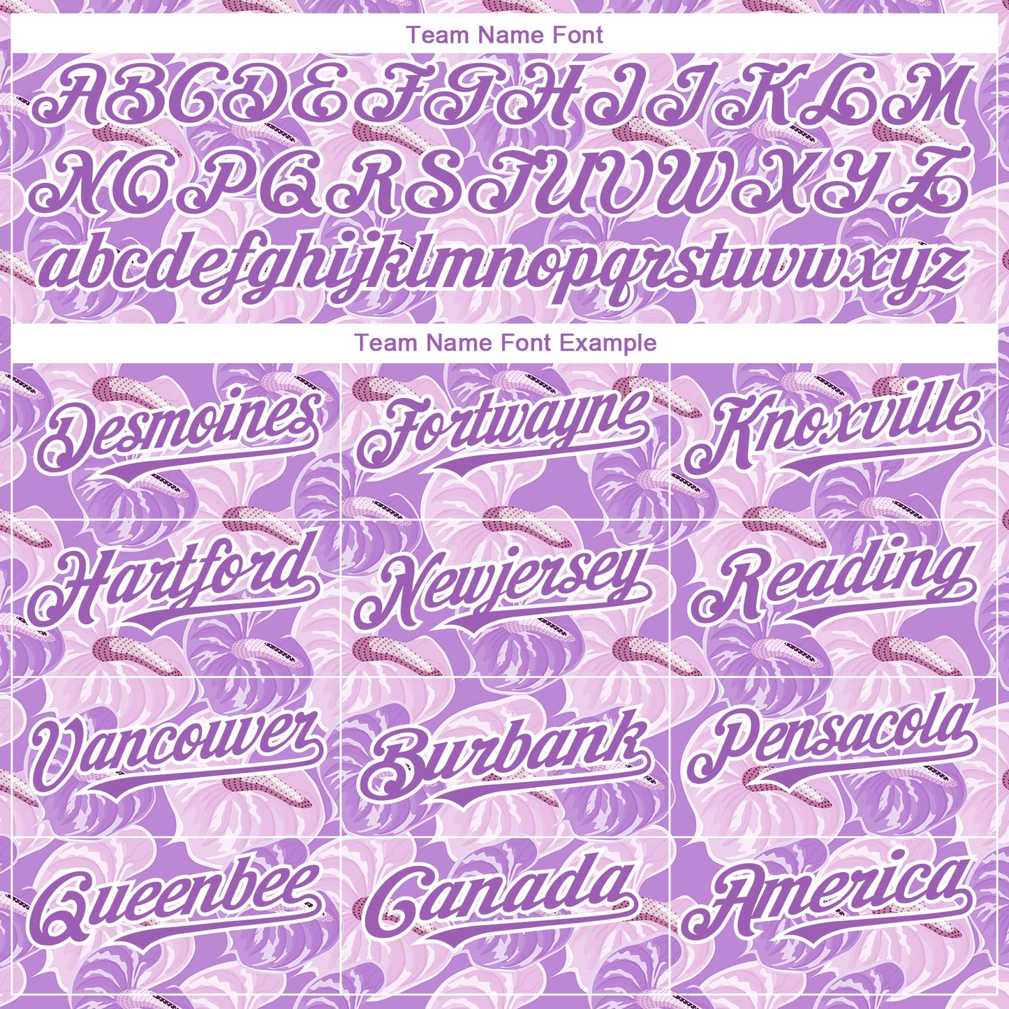 Custom Light Purple White 3D Pattern Design Tropical Anthurium Flower Authentic Baseball Jersey view 4