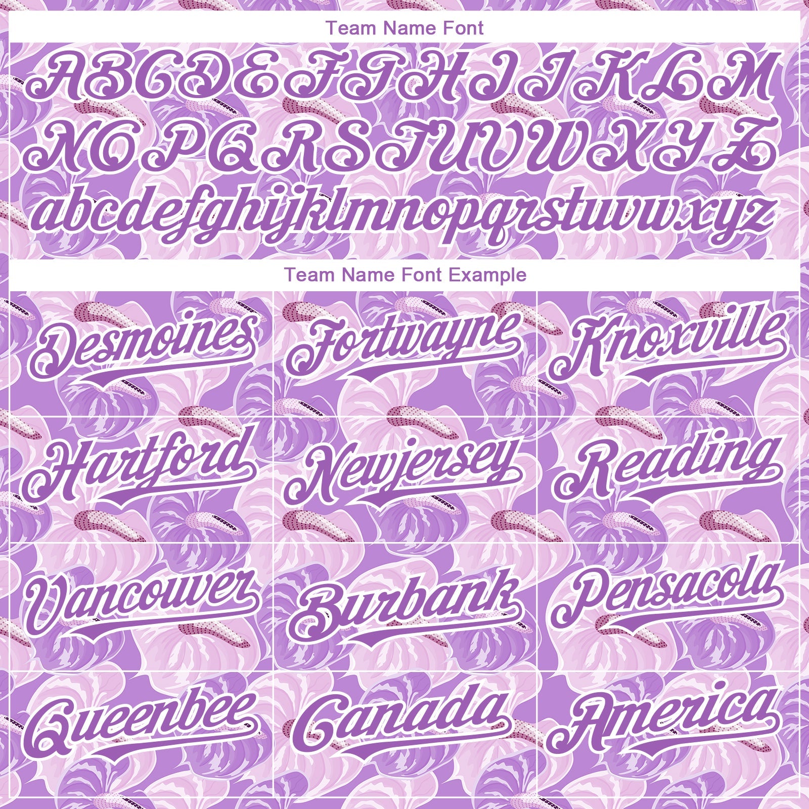 Custom Light Purple White 3D Pattern Design Tropical Anthurium Flower Authentic Baseball Jersey view 4