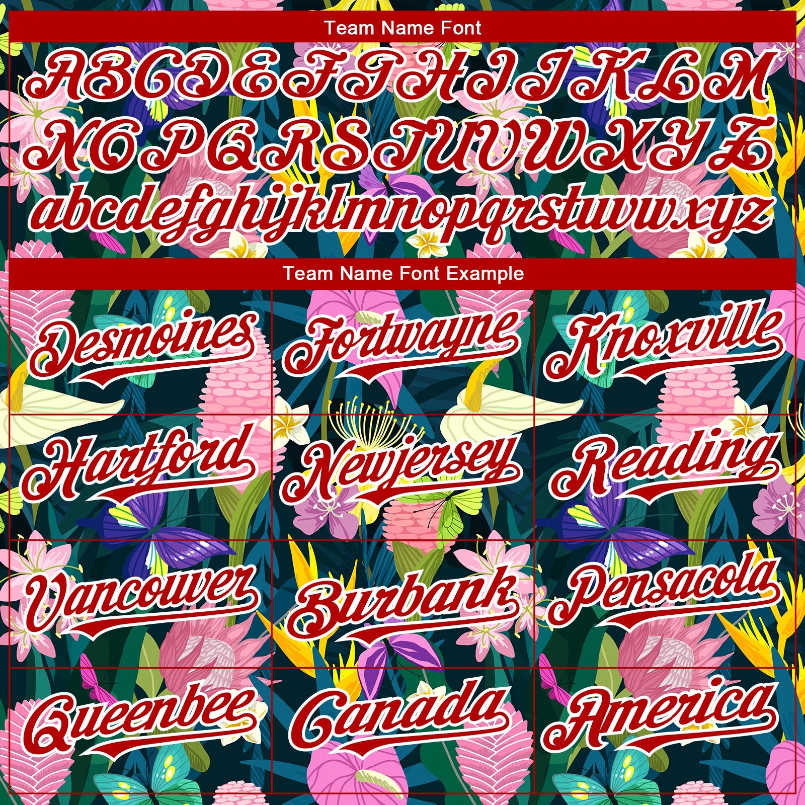 Custom Black Red-White 3D Pattern Design Tropical Anthurium Flower Authentic Baseball Jersey view 4