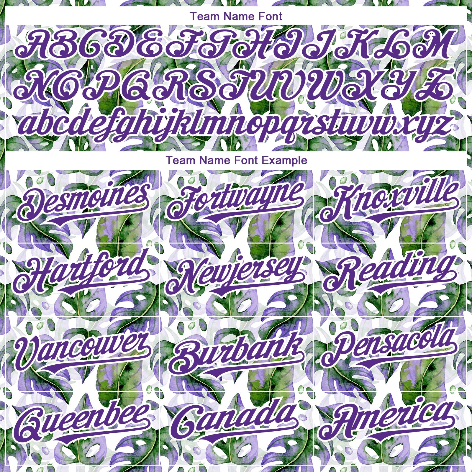 Custom White Purple 3D Pattern Design Tropical Monstera Authentic Baseball Jersey view 4