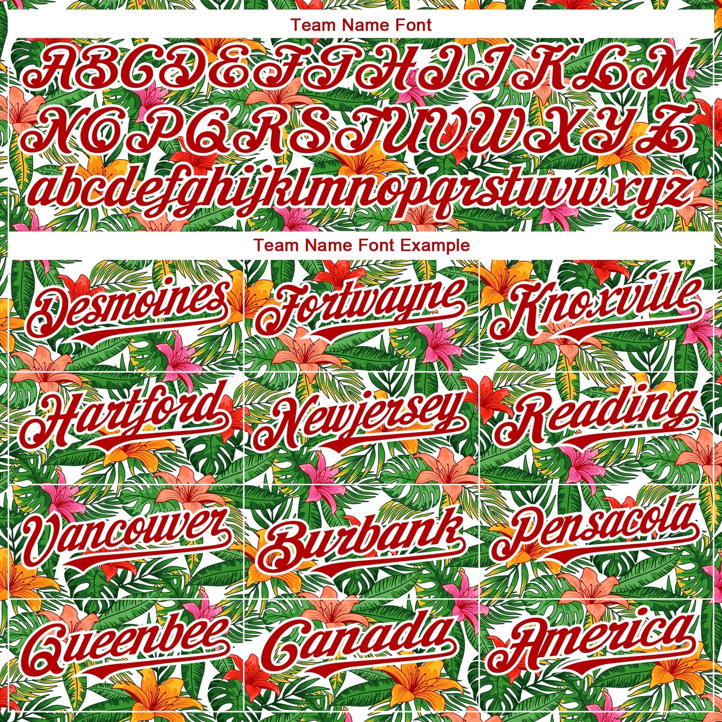 Custom White Red 3D Pattern Design Tropical Flower Authentic Baseball Jersey view 4