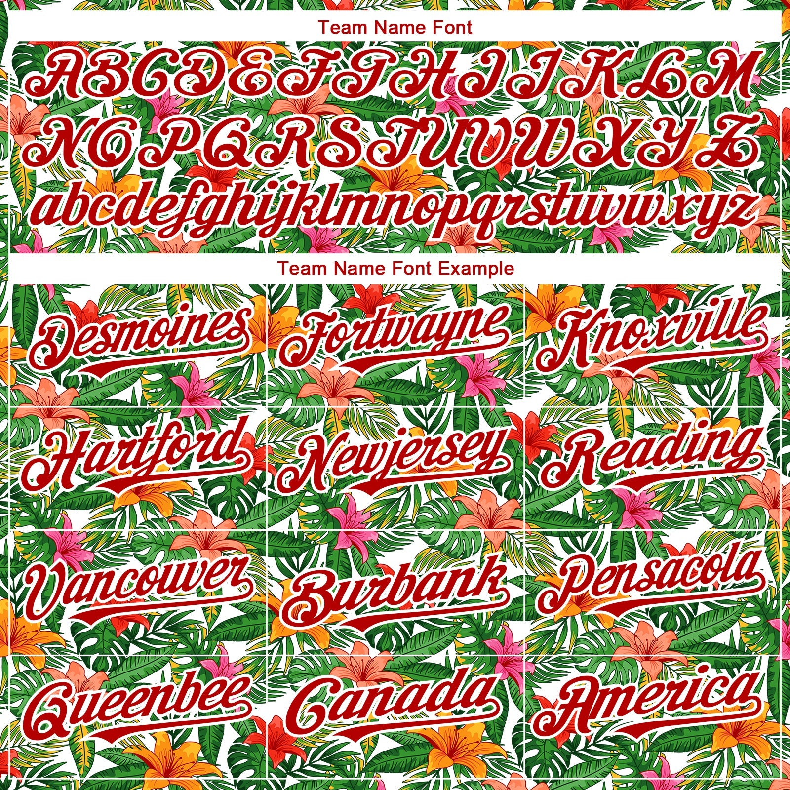 Custom White Red 3D Pattern Design Tropical Flower Authentic Baseball Jersey view 4