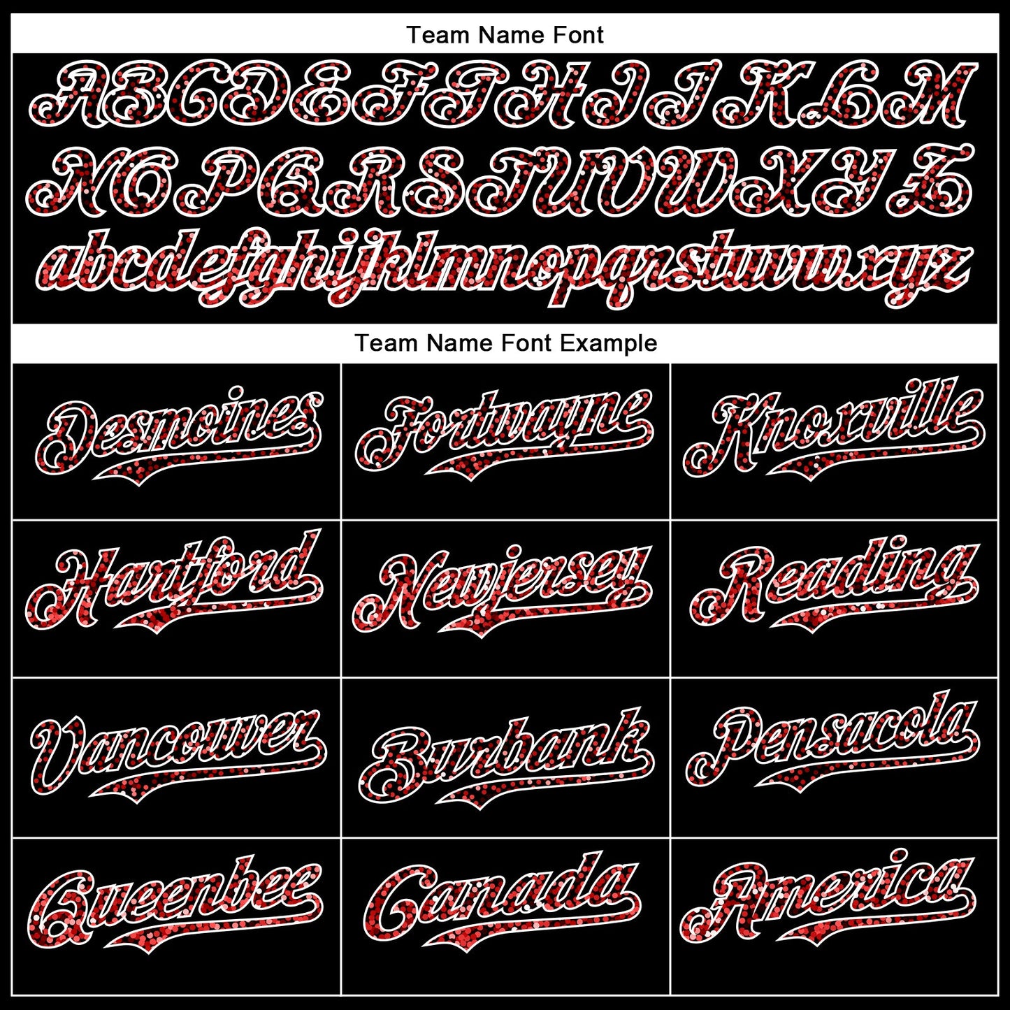 Custom Black Red-White 3D Pattern Design Abstract Colorful Glittering Dot Authentic Baseball Jersey view 4