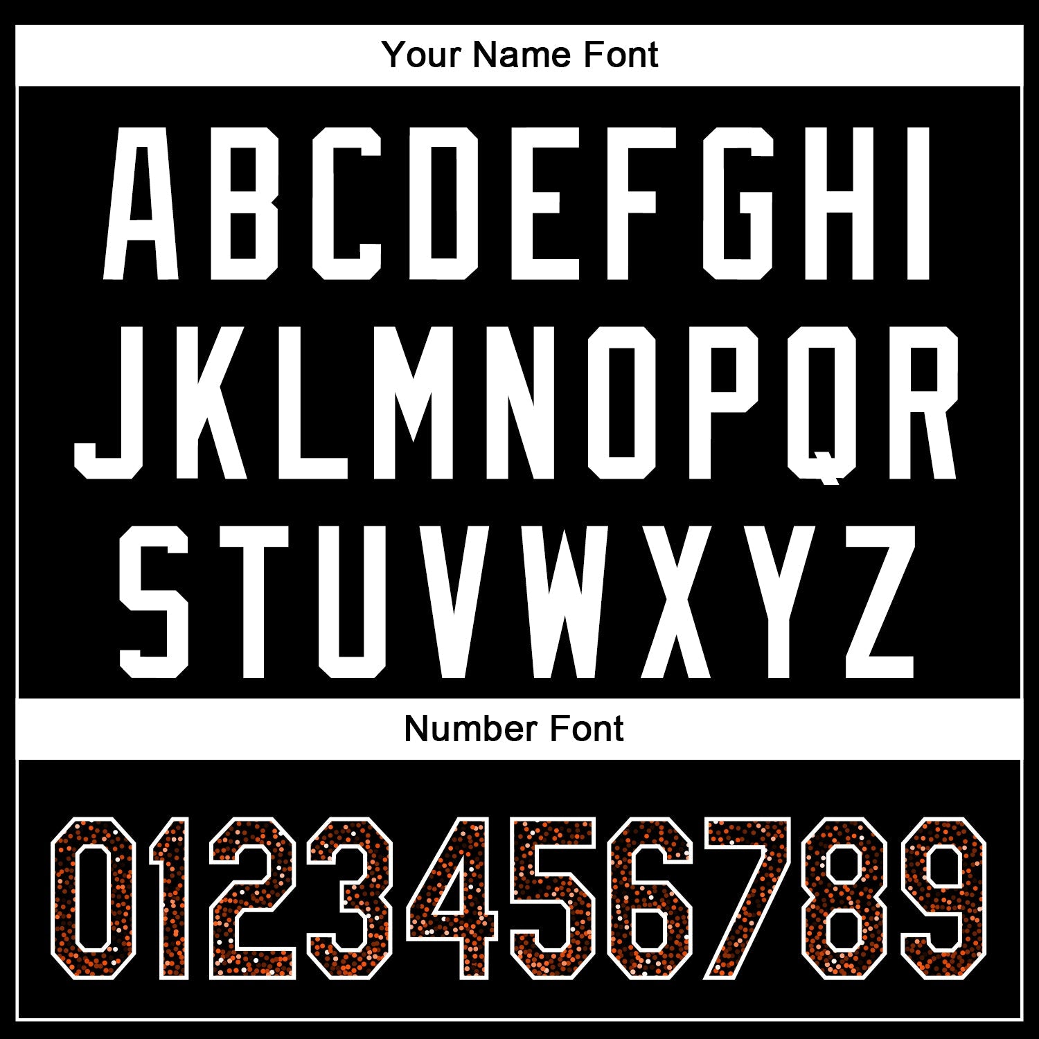 Custom Black Orange-White 3D Pattern Design Abstract Colorful Glittering Dot Authentic Baseball Jersey view 5
