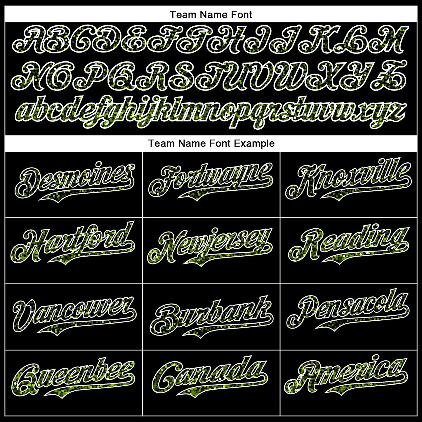 Custom Black Neon Green-White 3D Pattern Design Abstract Colorful Glittering Dot Authentic Baseball Jersey view 4