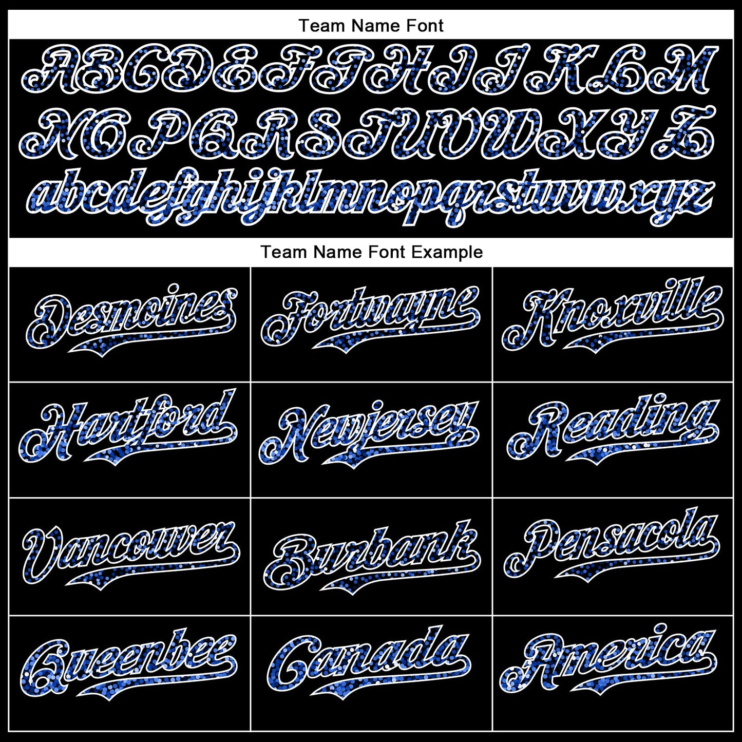 Custom Black Thunder Blue-White 3D Pattern Design Abstract Colorful Glittering Dot Authentic Baseball Jersey view 4