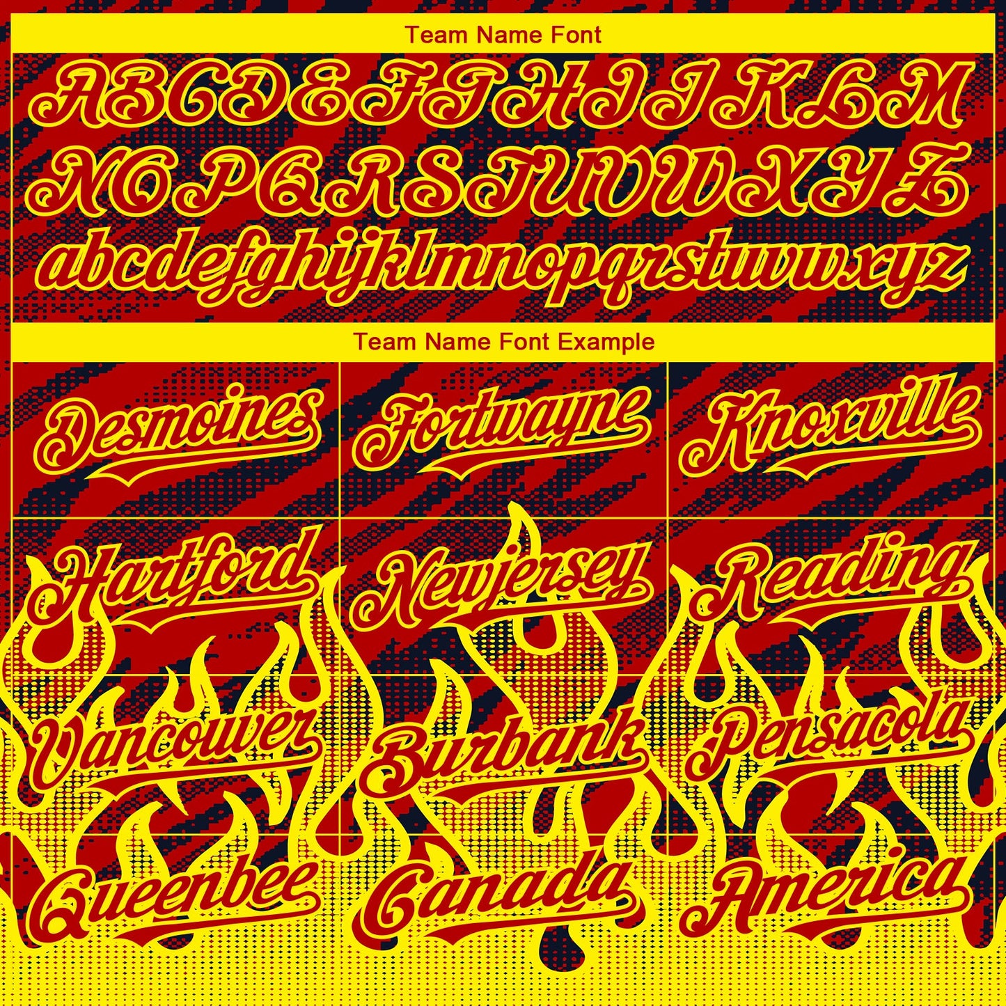 Custom Red Black-Light Yellow 3D Pattern Design Flame Authentic Baseball Jersey view 4