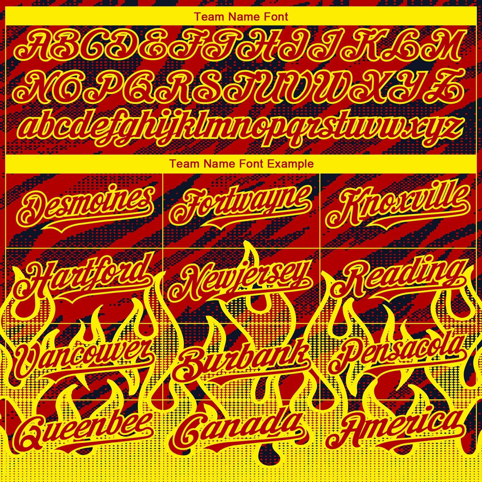 Custom Red Black-Light Yellow 3D Pattern Design Flame Authentic Baseball Jersey view 4