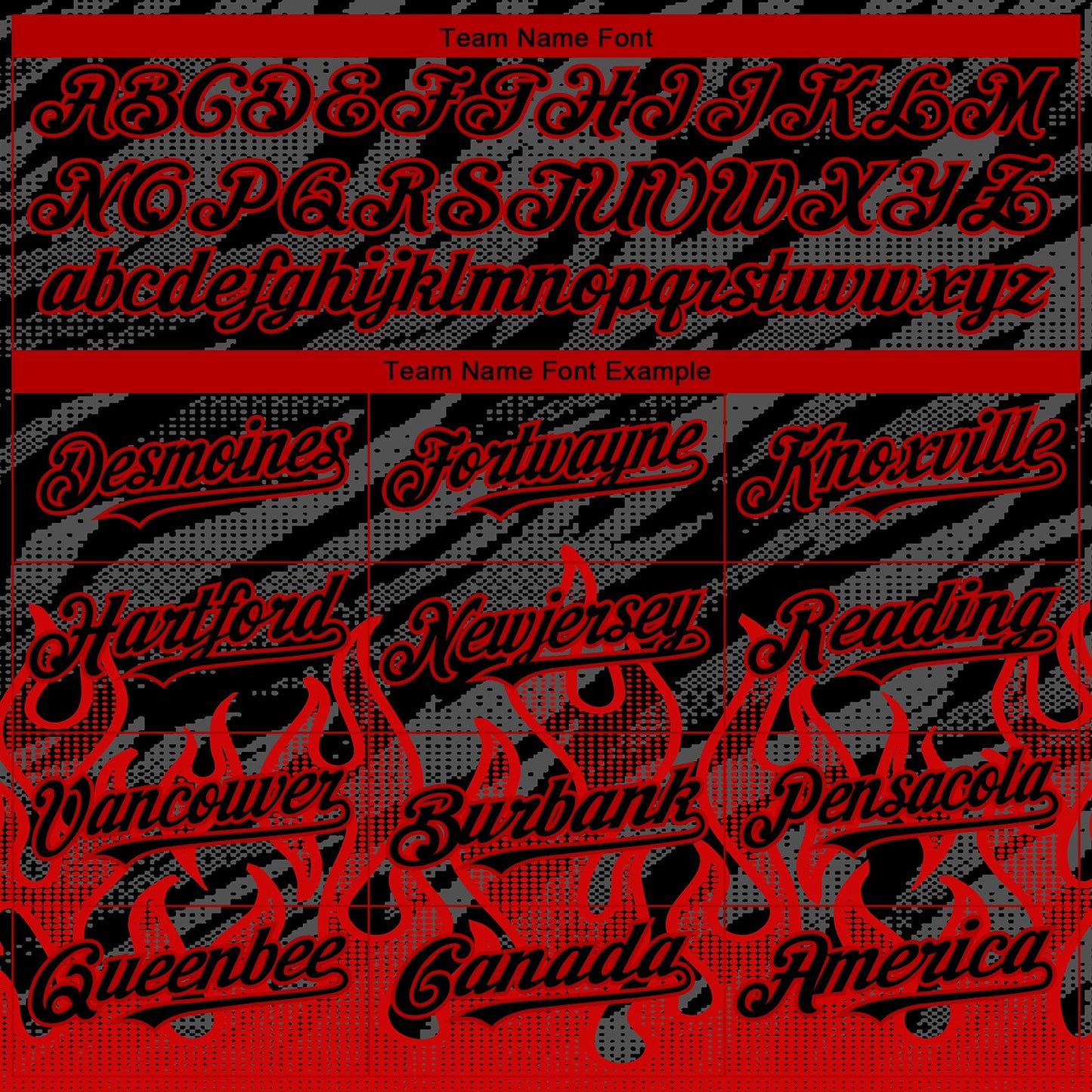 Custom Black Red 3D Pattern Design Flame Authentic Baseball Jersey view 4