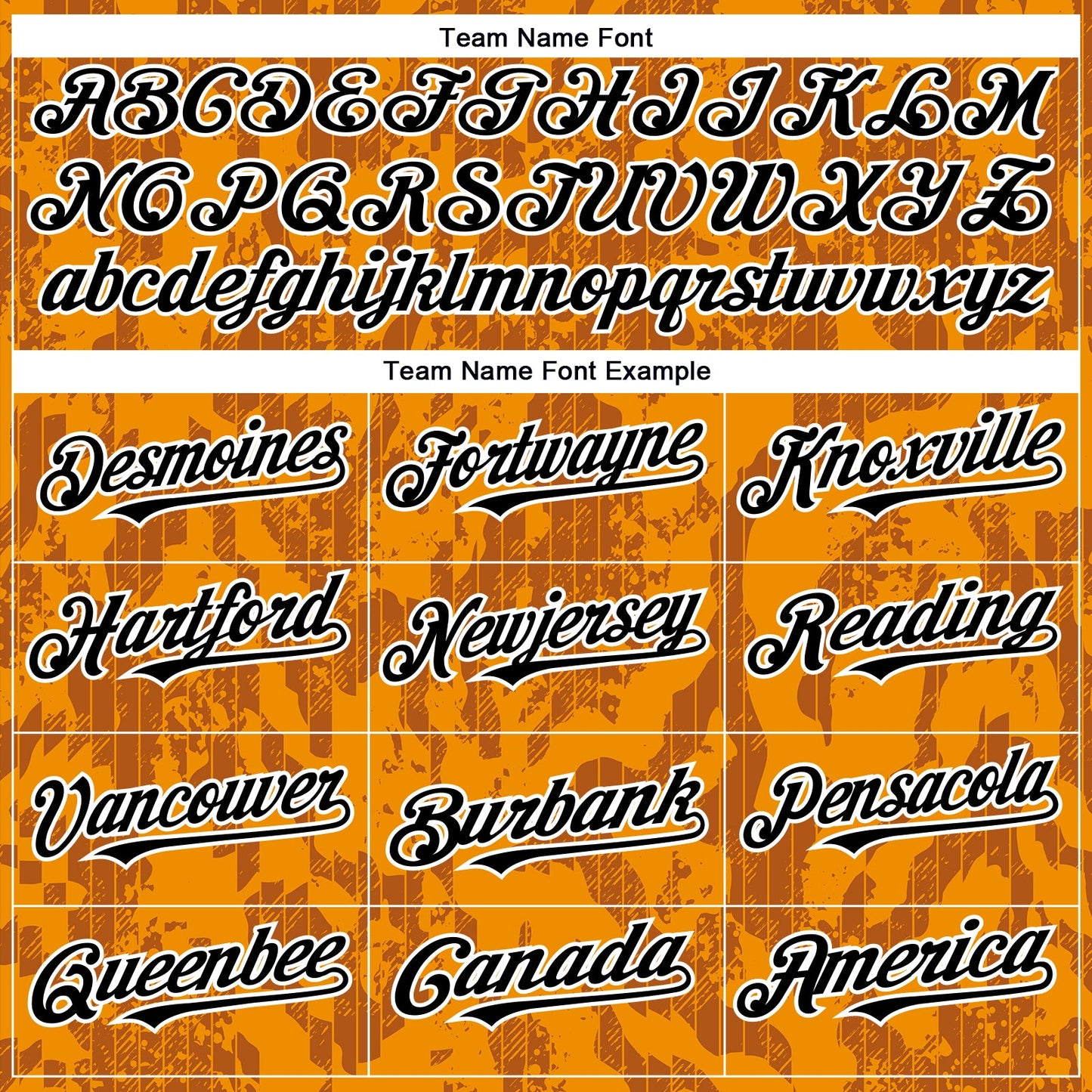 Custom Bay Orange Black-White 3D Pattern Design Abstract Fluid Authentic Baseball Jersey view 4