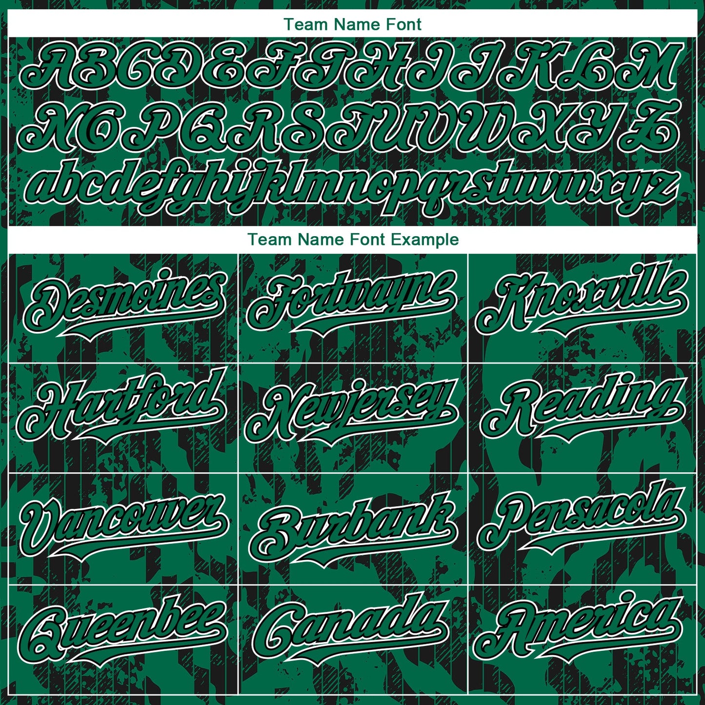 Custom Kelly Green Black-White 3D Pattern Design Abstract Fluid Authentic Baseball Jersey view 4
