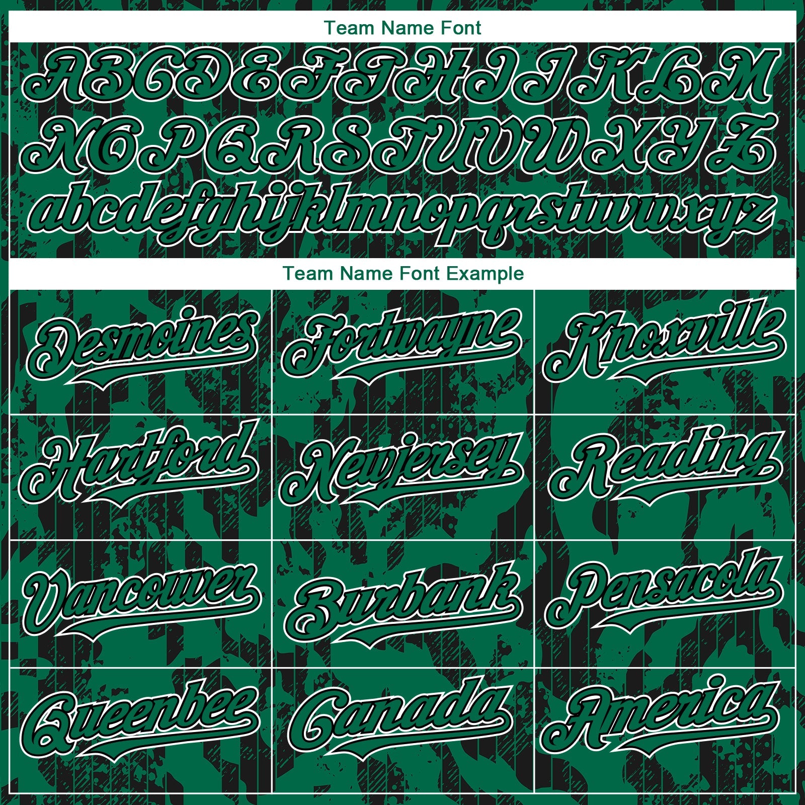 Custom Kelly Green Black-White 3D Pattern Design Abstract Fluid Authentic Baseball Jersey view 4