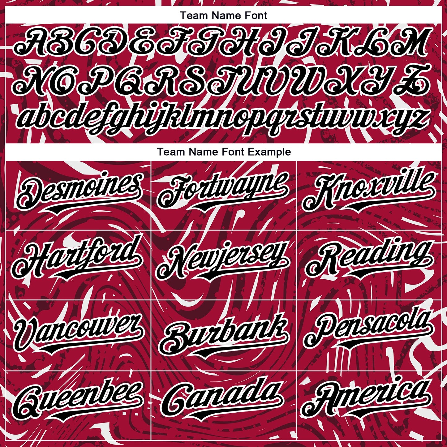 Custom Crimson Black-White 3D Pattern Design Abstract Fluid Authentic Baseball Jersey view 4