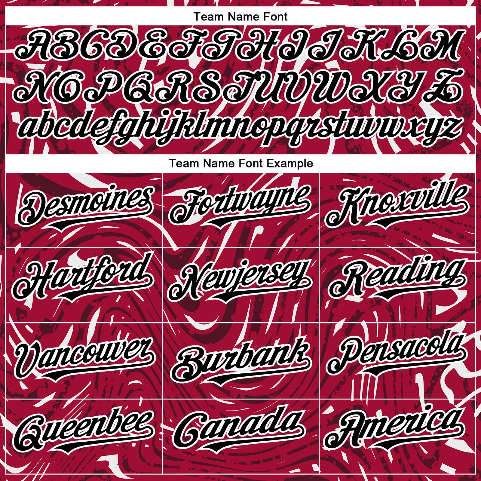 Custom Crimson Black-White 3D Pattern Design Abstract Fluid Authentic Baseball Jersey view 4