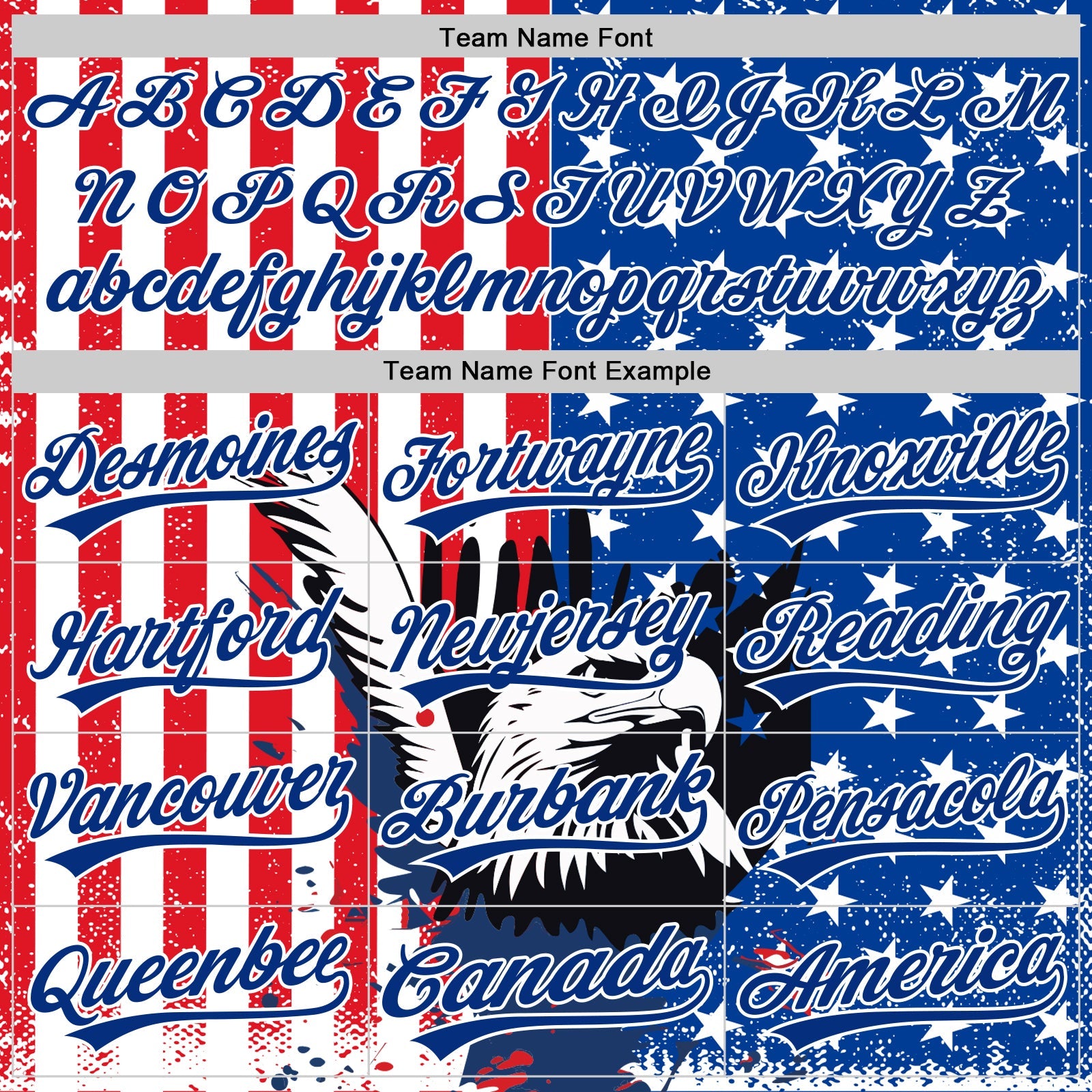 Custom White Red-Royal 3D American Flag Eagle And Star Authentic Baseball Jersey view 4