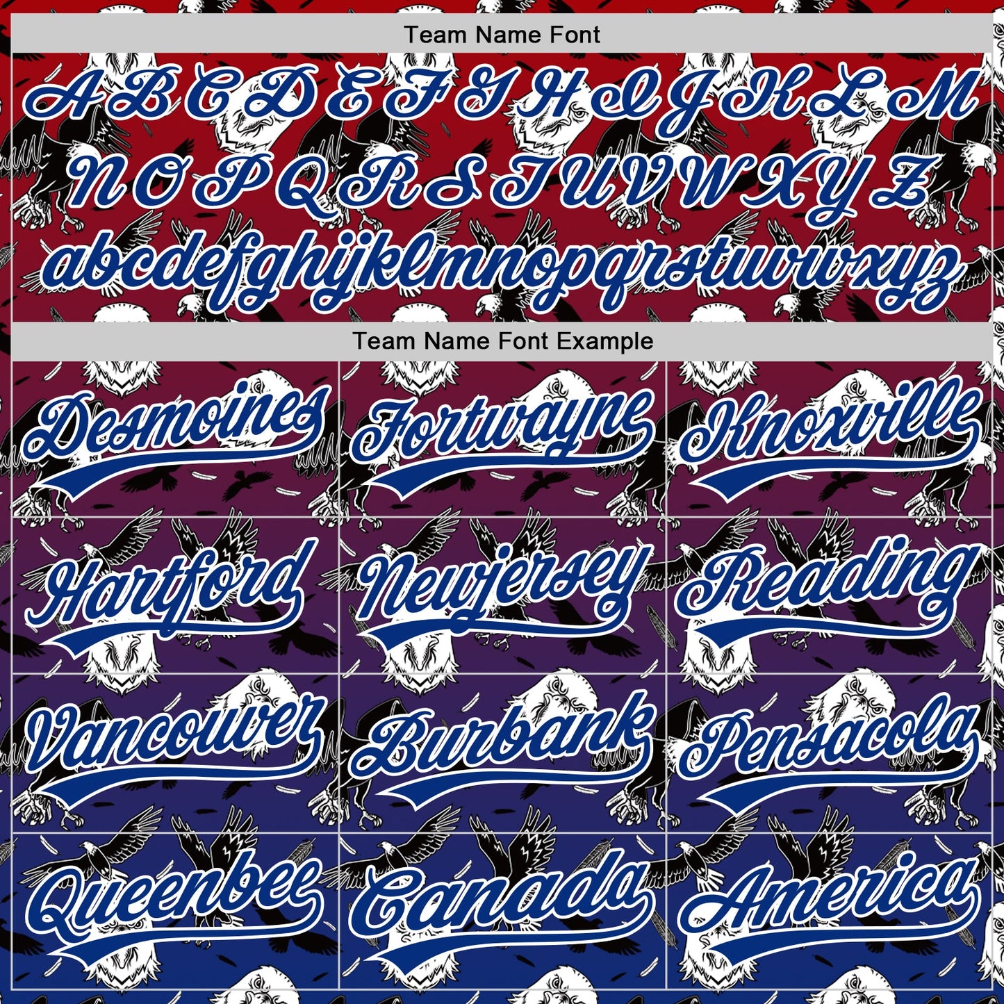 Custom Red Royal-White 3D Pattern Design American Eagle Authentic Baseball Jersey view 4