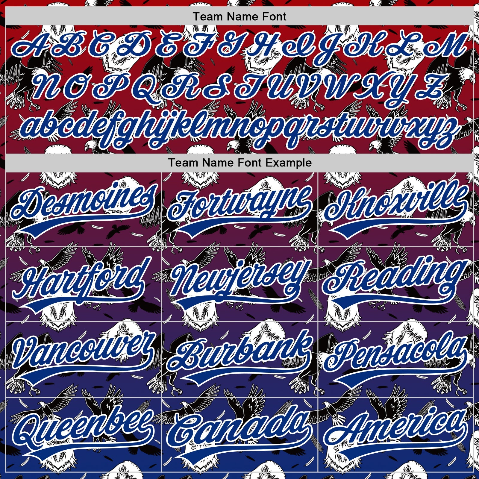 Custom Red Royal-White 3D Pattern Design American Eagle Authentic Baseball Jersey view 4