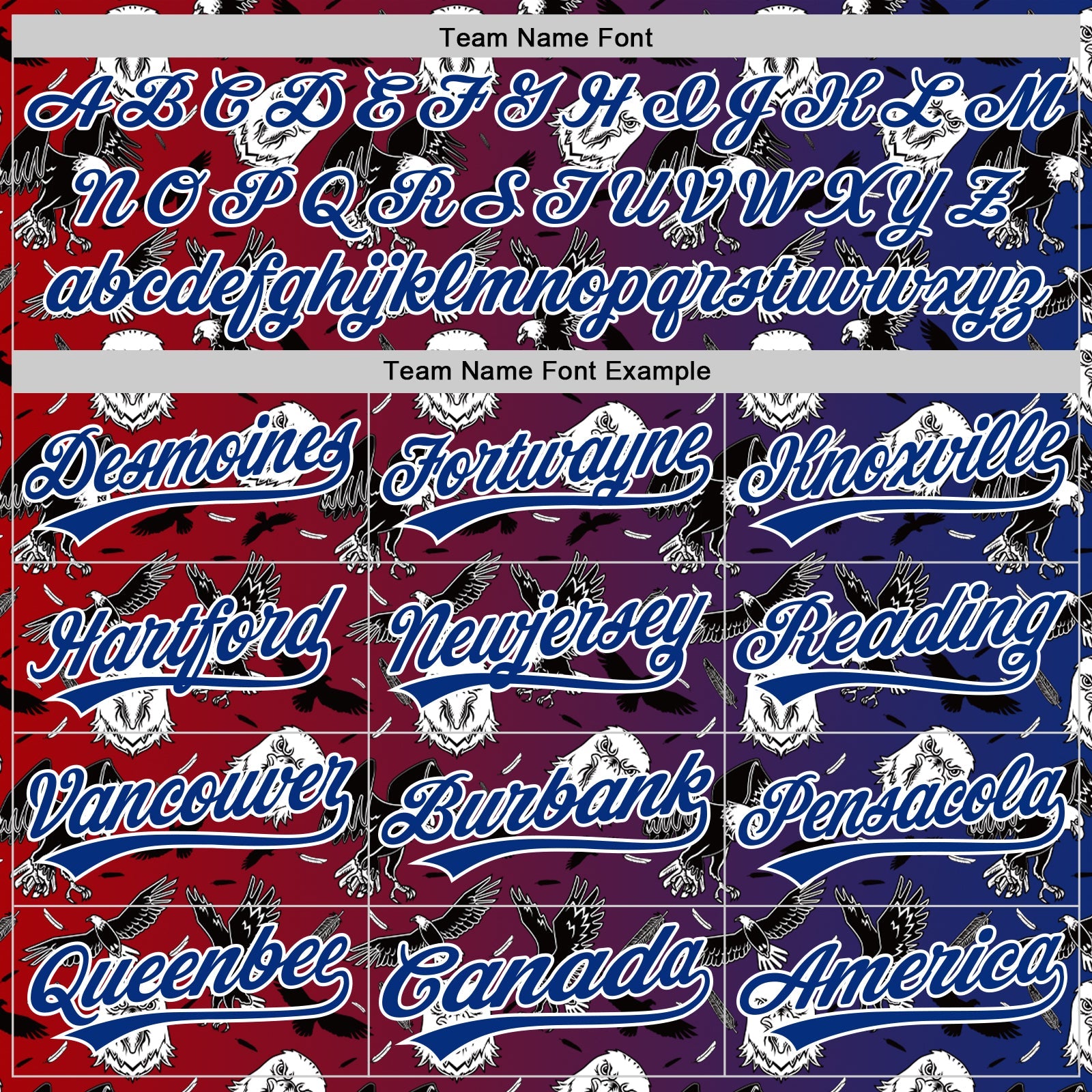 Custom Red Royal-White 3D Pattern Design American Eagle Authentic Baseball Jersey view 4