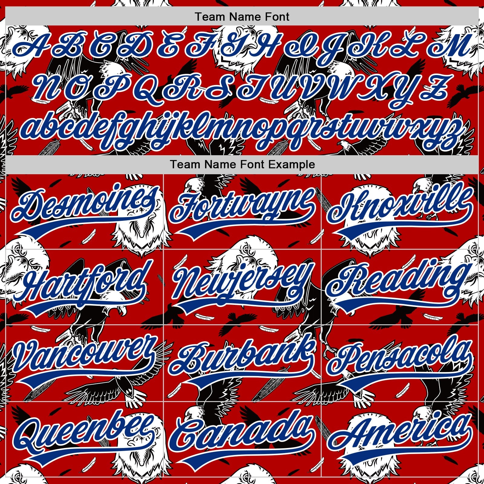Custom Red Royal-White 3D Pattern Design American Eagle Authentic Baseball Jersey view 4