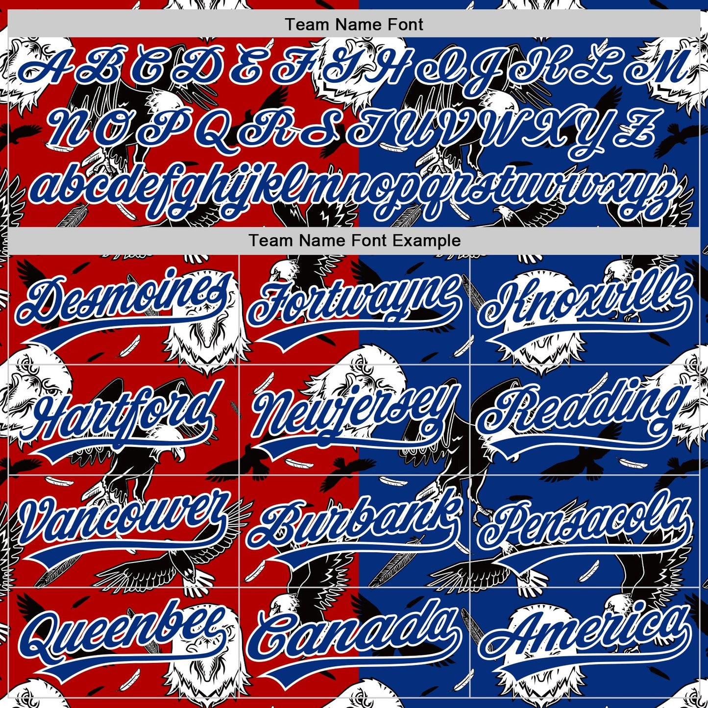 Custom Royal Red-White 3D Pattern Design American Eagle Authentic Baseball Jersey view 4